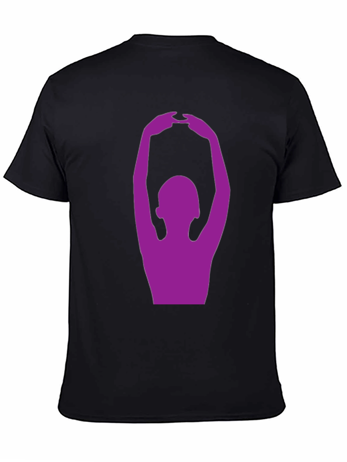 Yoga Pose Graphic T-Shirt - Black