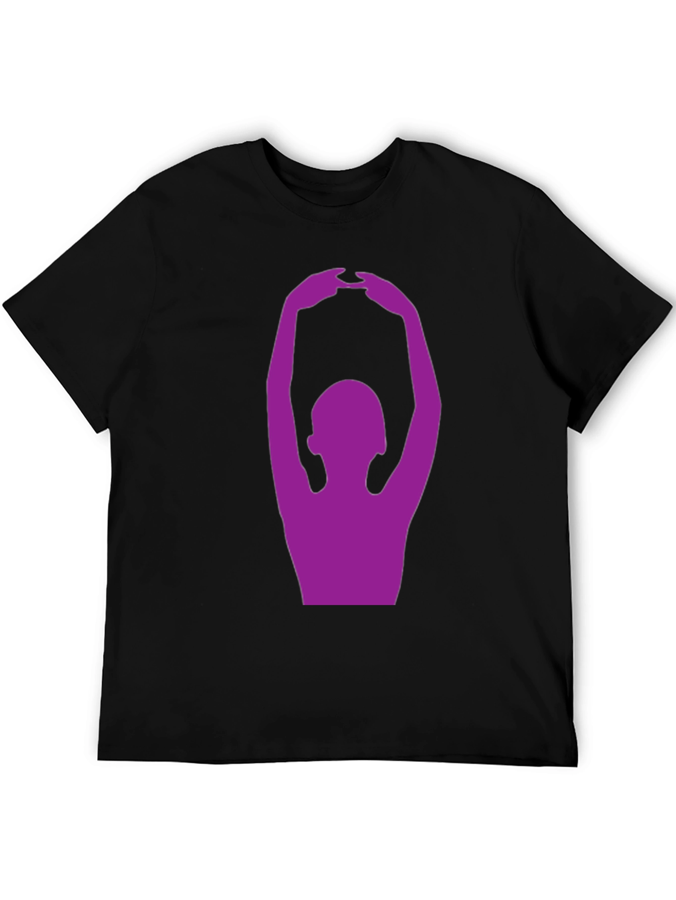 Yoga Pose Graphic T-Shirt - Black