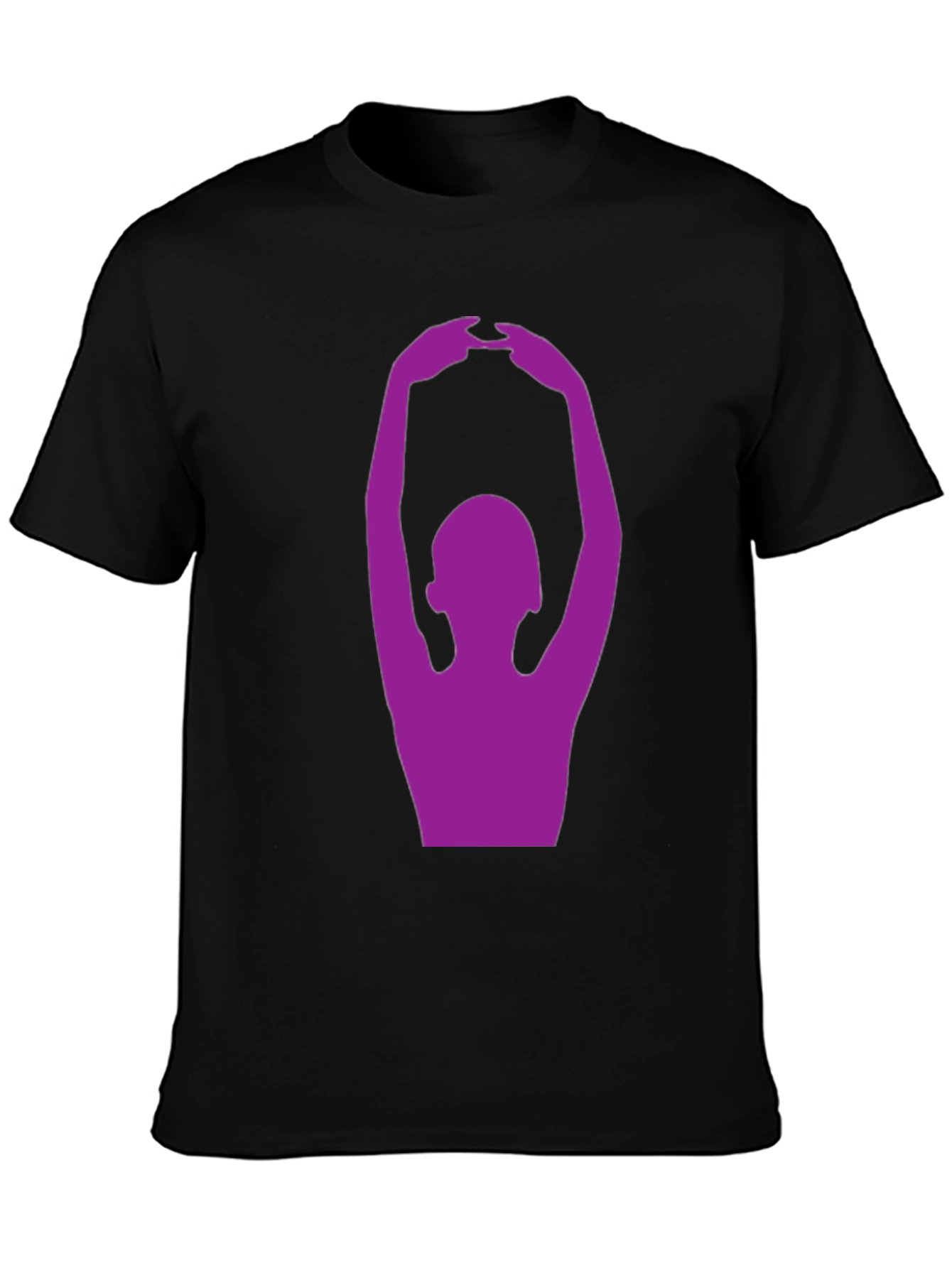 Yoga Pose Graphic T-Shirt - Black