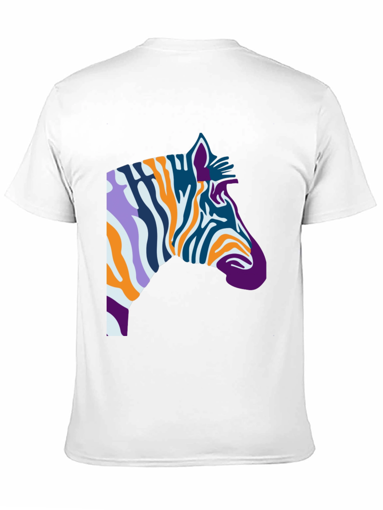 Abstract Zebra Graphic Tee - Cool Casual Style