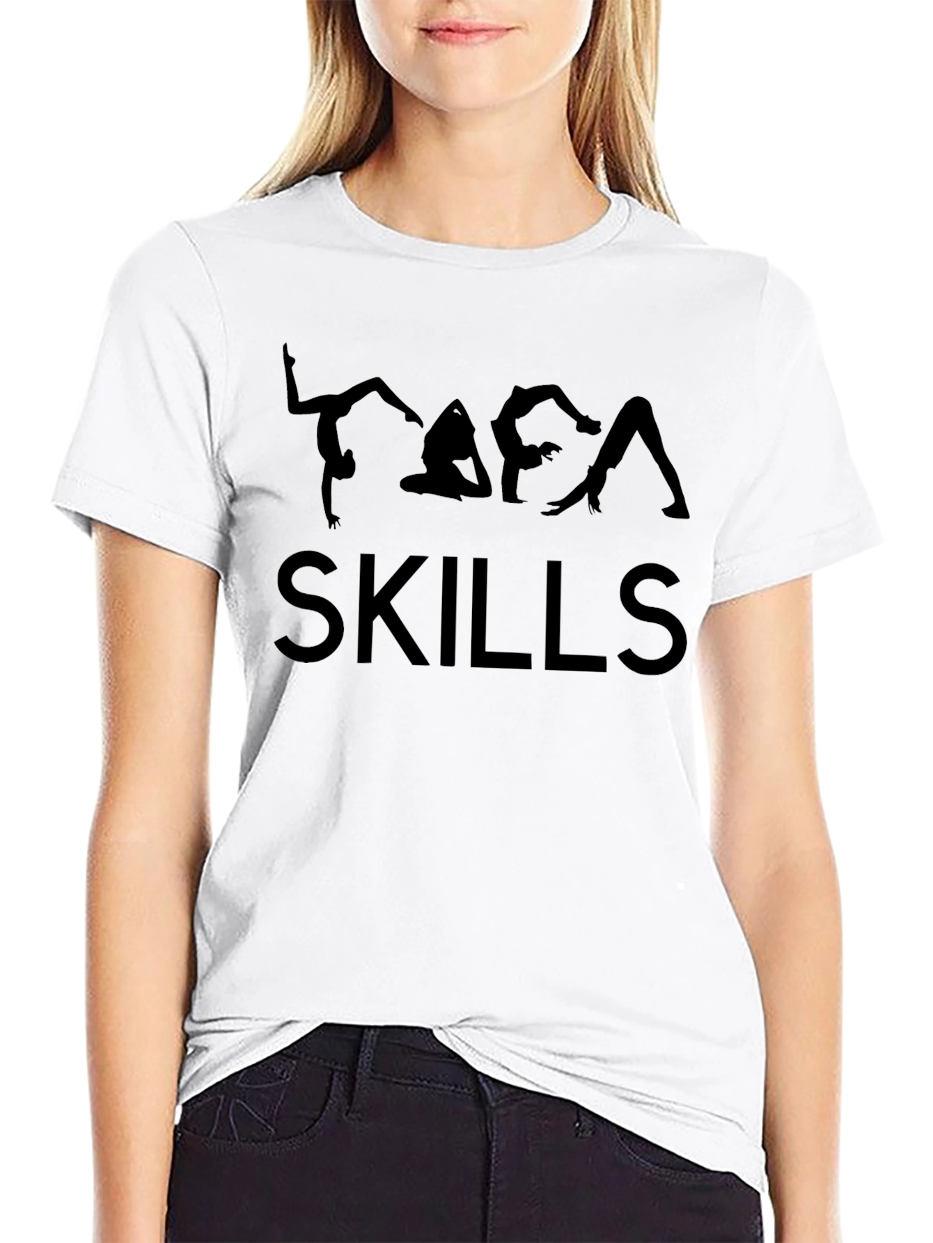 Yoga Skills T-Shirt - Black Graphic Tee