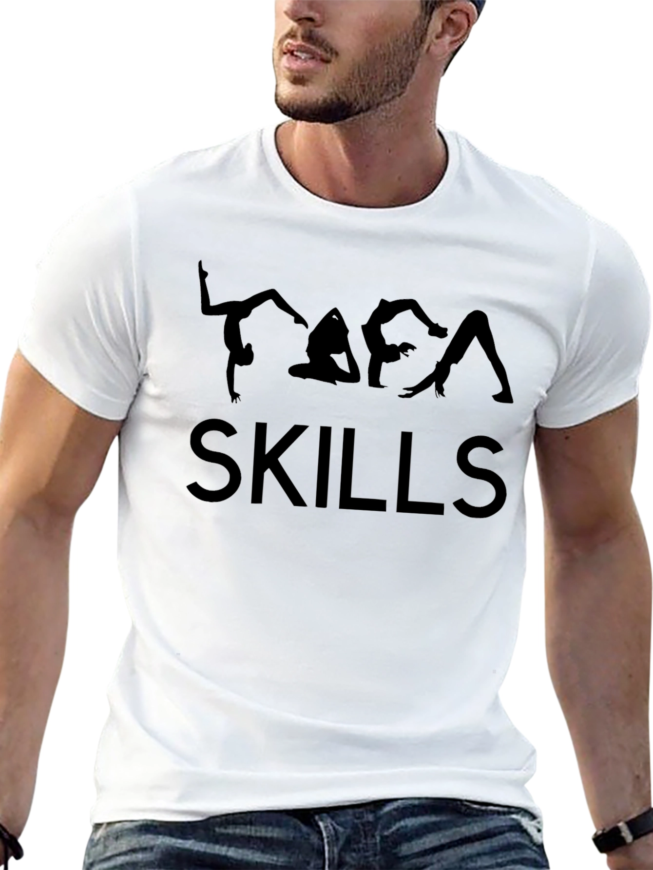 Yoga Skills T-Shirt - Black Graphic Tee