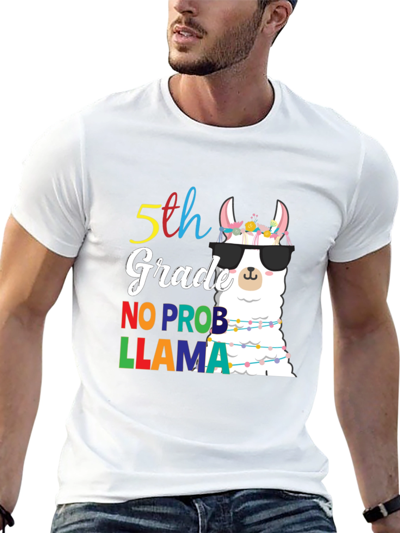 5th Grade No Prob Llama T-Shirt