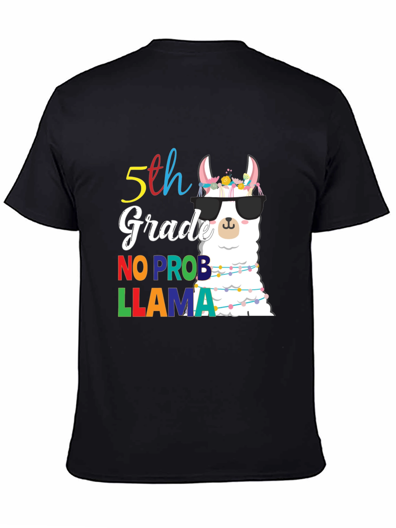 5th Grade No Prob Llama T-Shirt