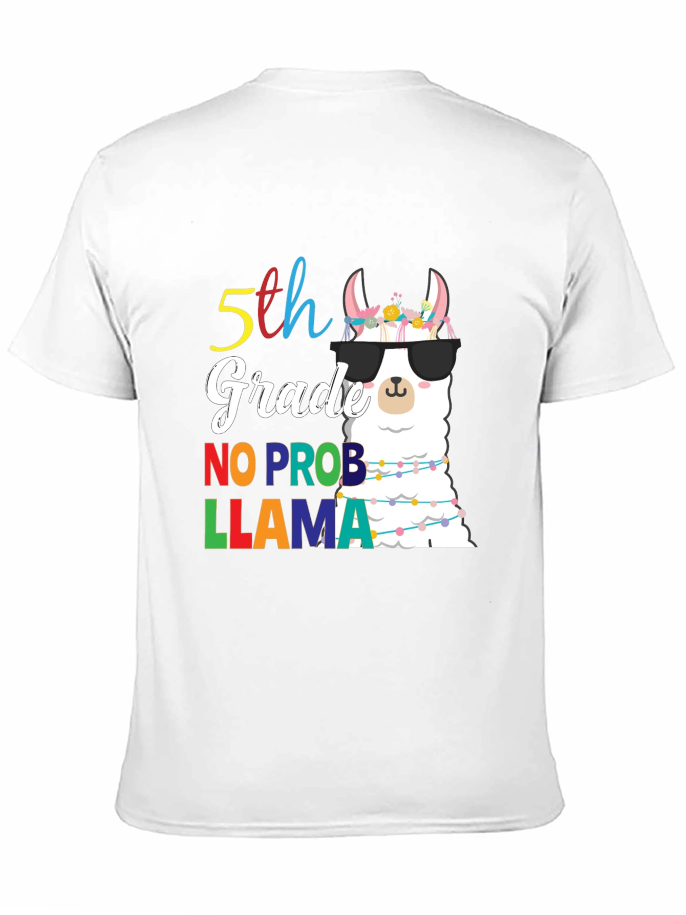 5th Grade No Prob Llama T-Shirt