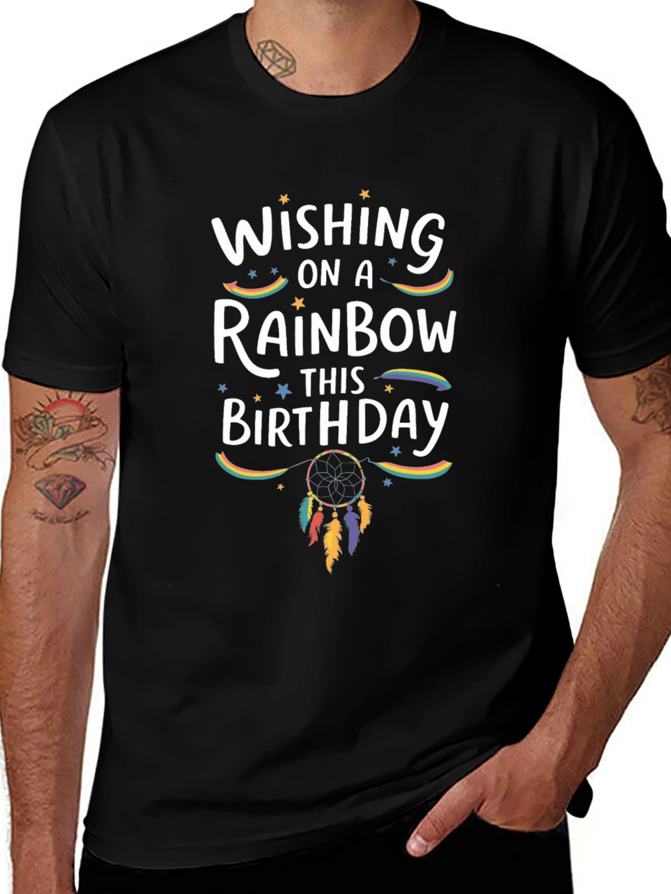 Wishing On A Rainbow Birthday T-Shirt