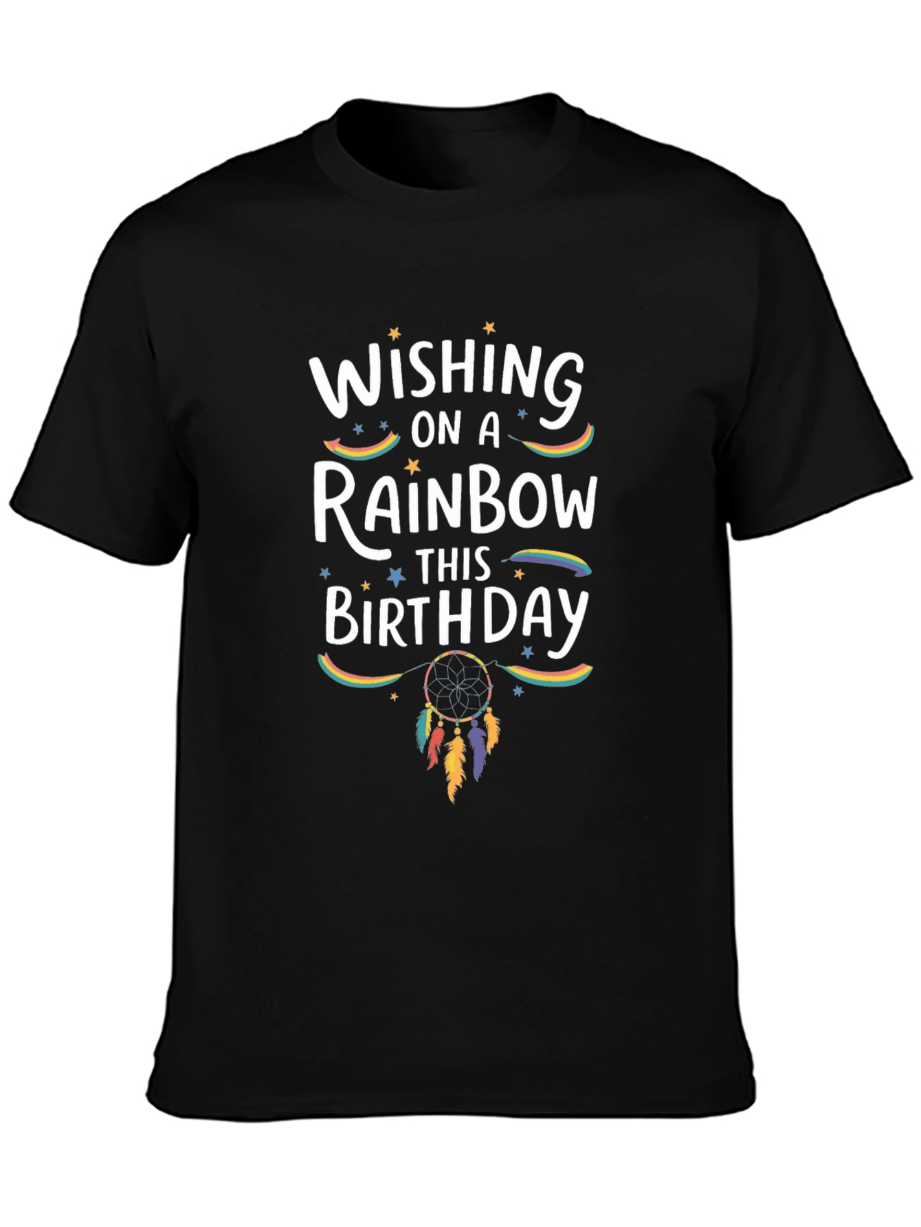 Wishing On A Rainbow Birthday T-Shirt