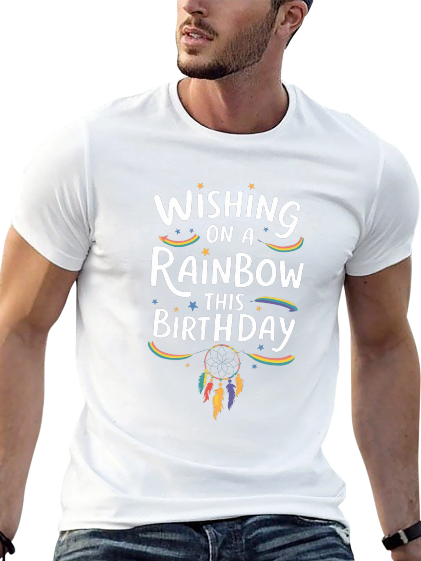 Wishing On A Rainbow Birthday T-Shirt