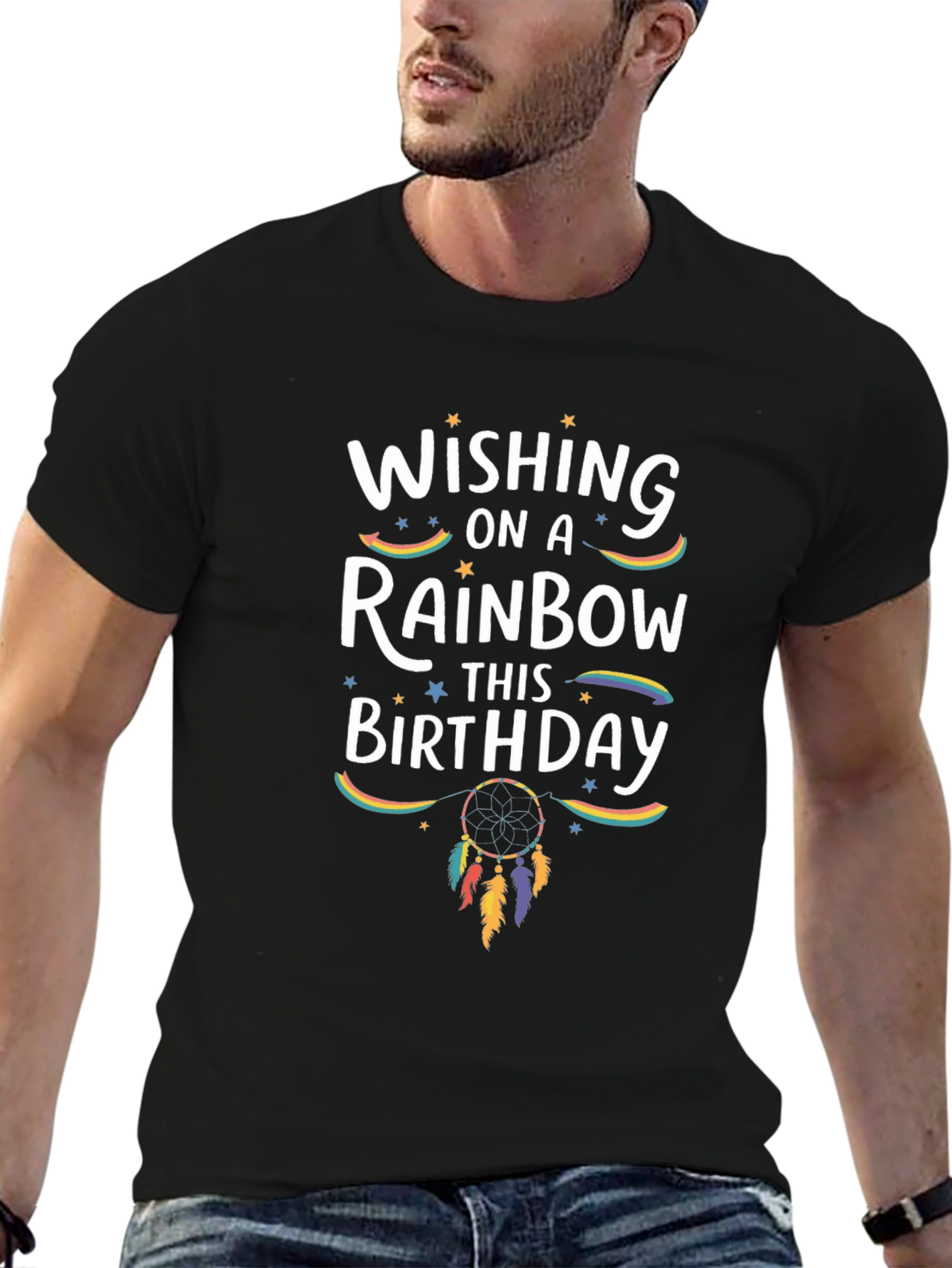 Wishing On A Rainbow Birthday T-Shirt