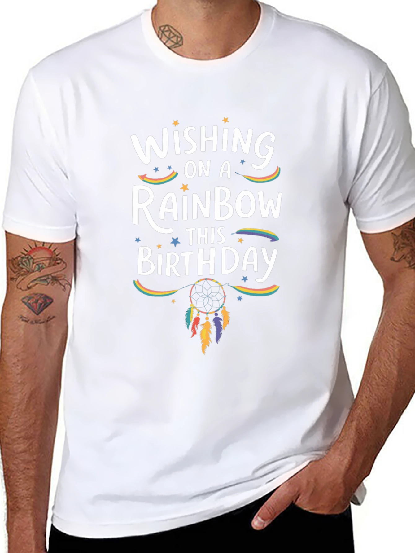 Wishing On A Rainbow Birthday T-Shirt