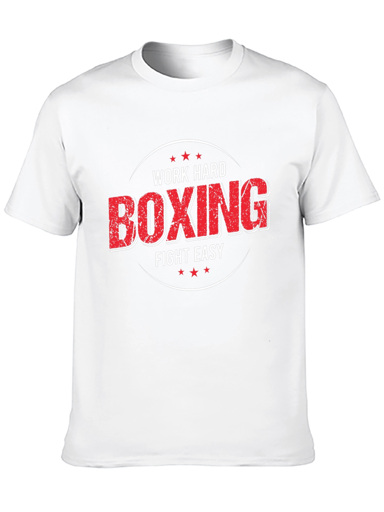 Work Hard Boxing Fight Easy Graphic T-Shirt