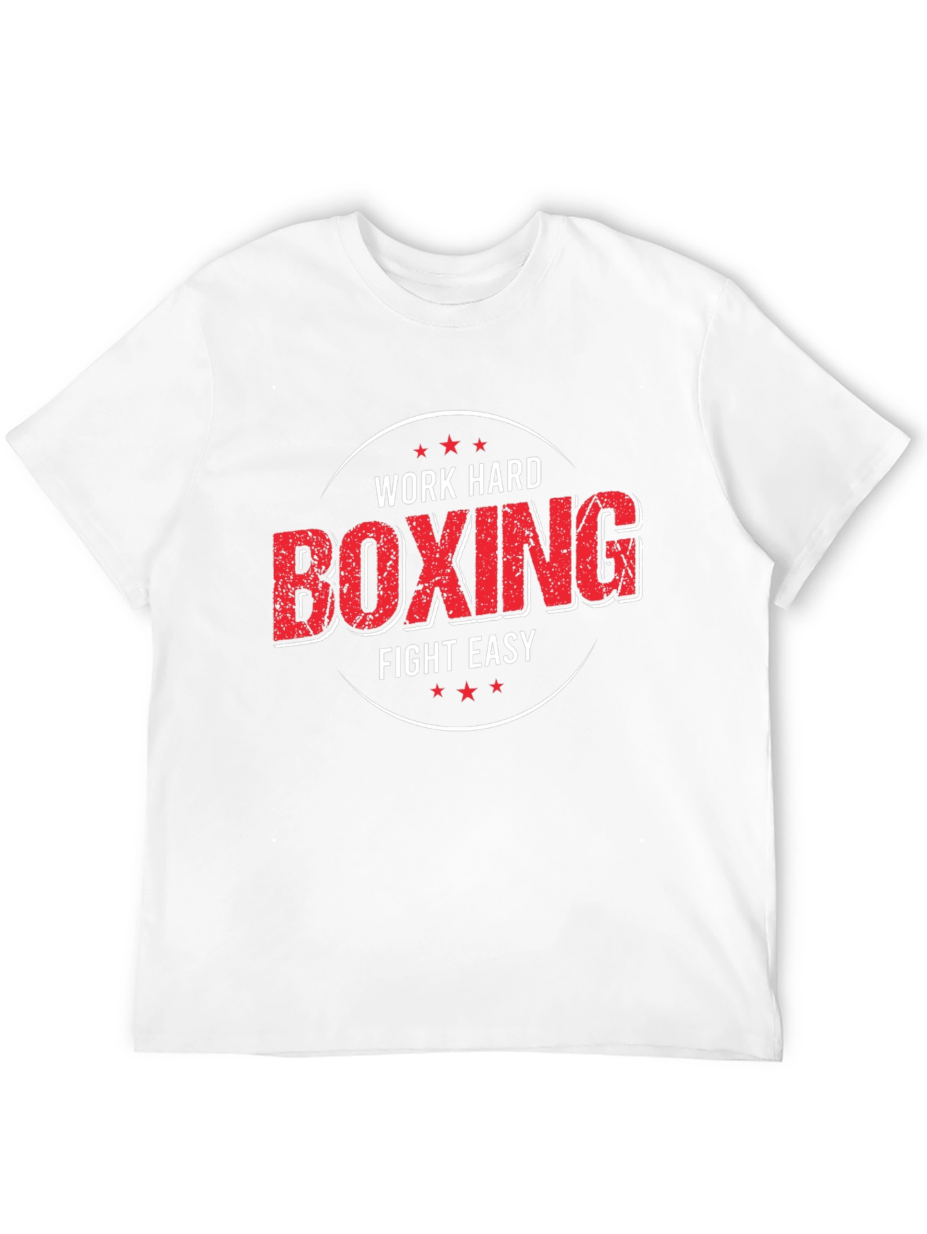 Work Hard Boxing Fight Easy Graphic T-Shirt