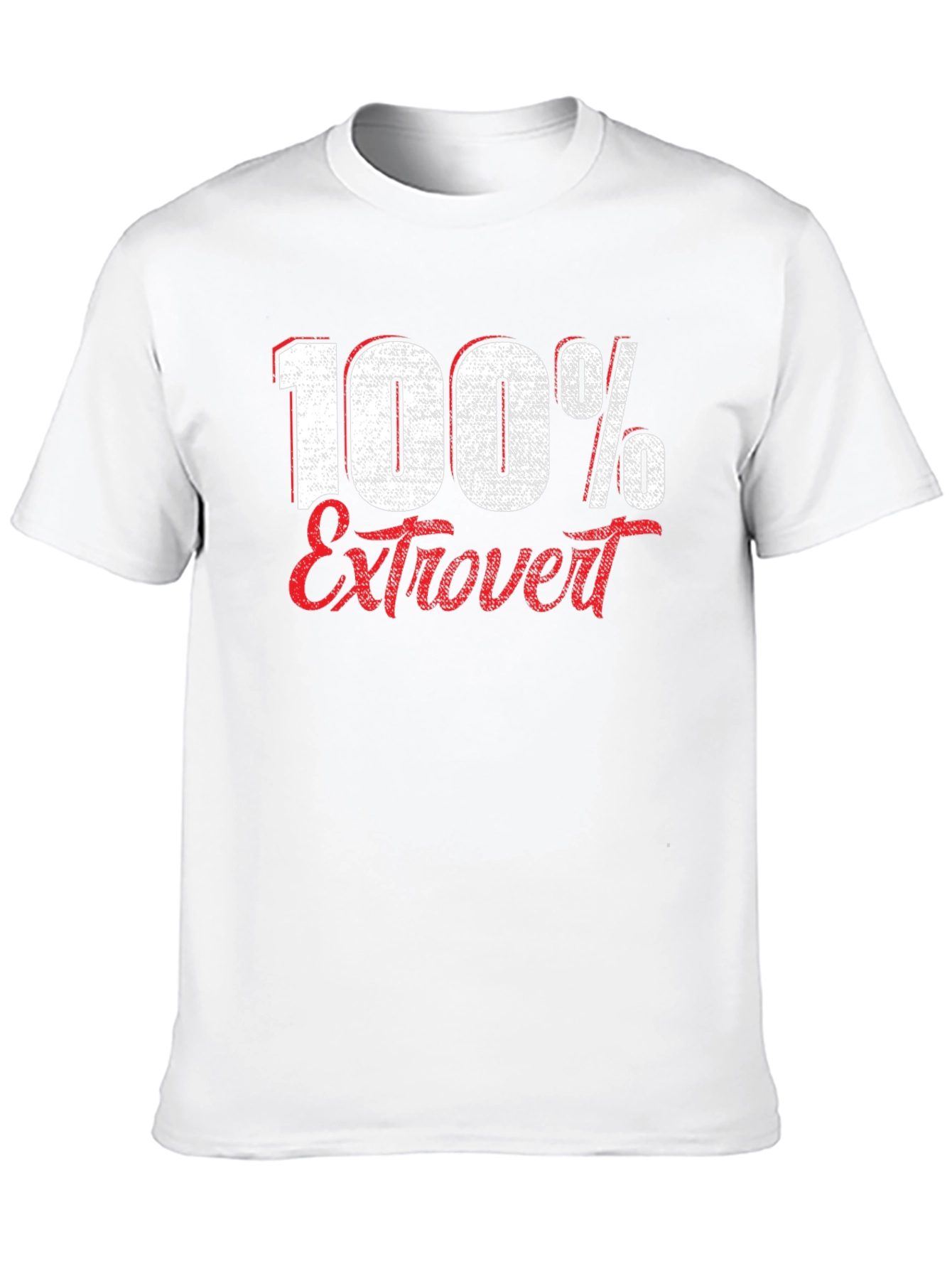 100% Extrovert Graphic T-Shirt