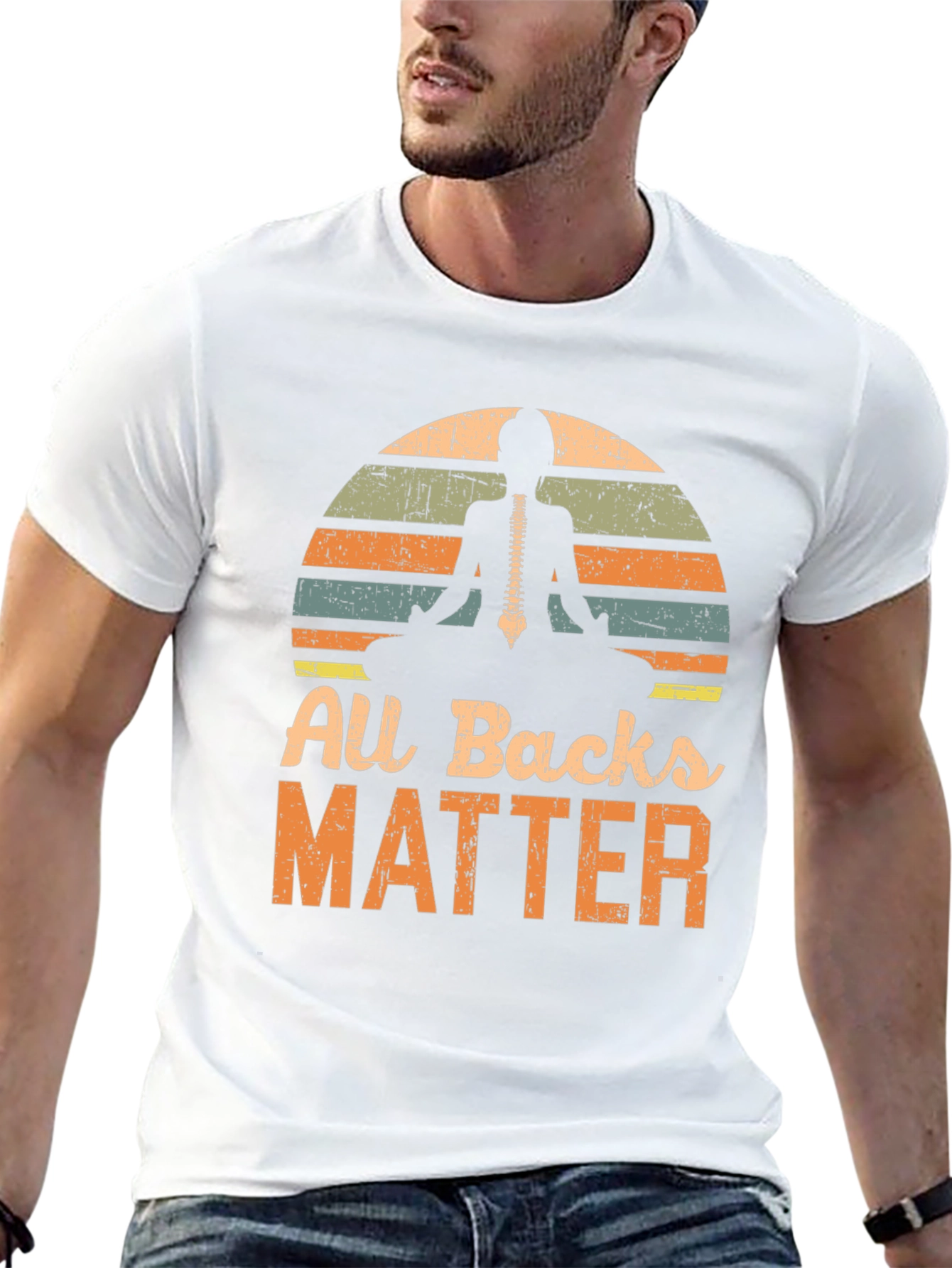 All Backs Matter Yoga Skeleton T-Shirt