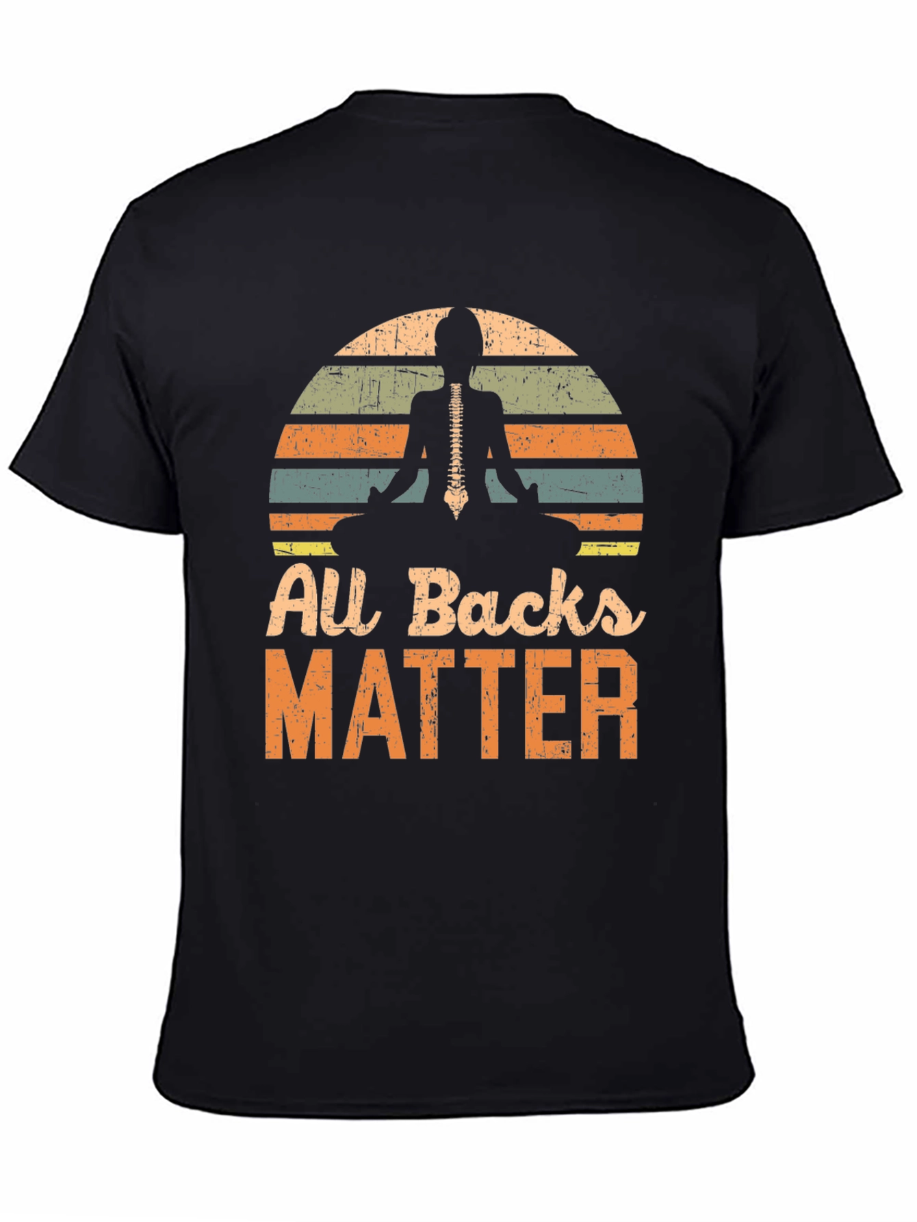 All Backs Matter Yoga Skeleton T-Shirt