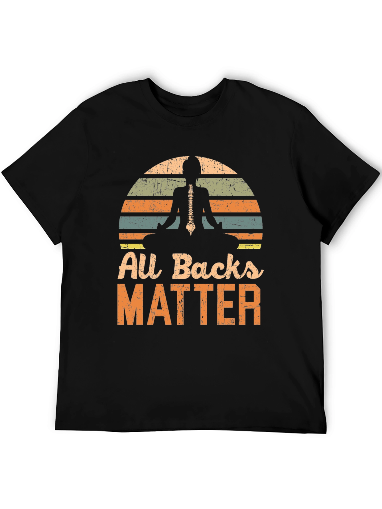 All Backs Matter Yoga Skeleton T-Shirt