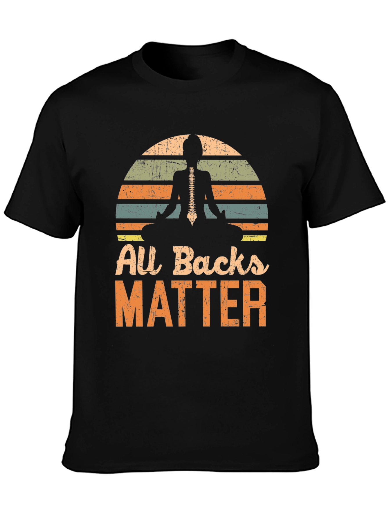 All Backs Matter Yoga Skeleton T-Shirt