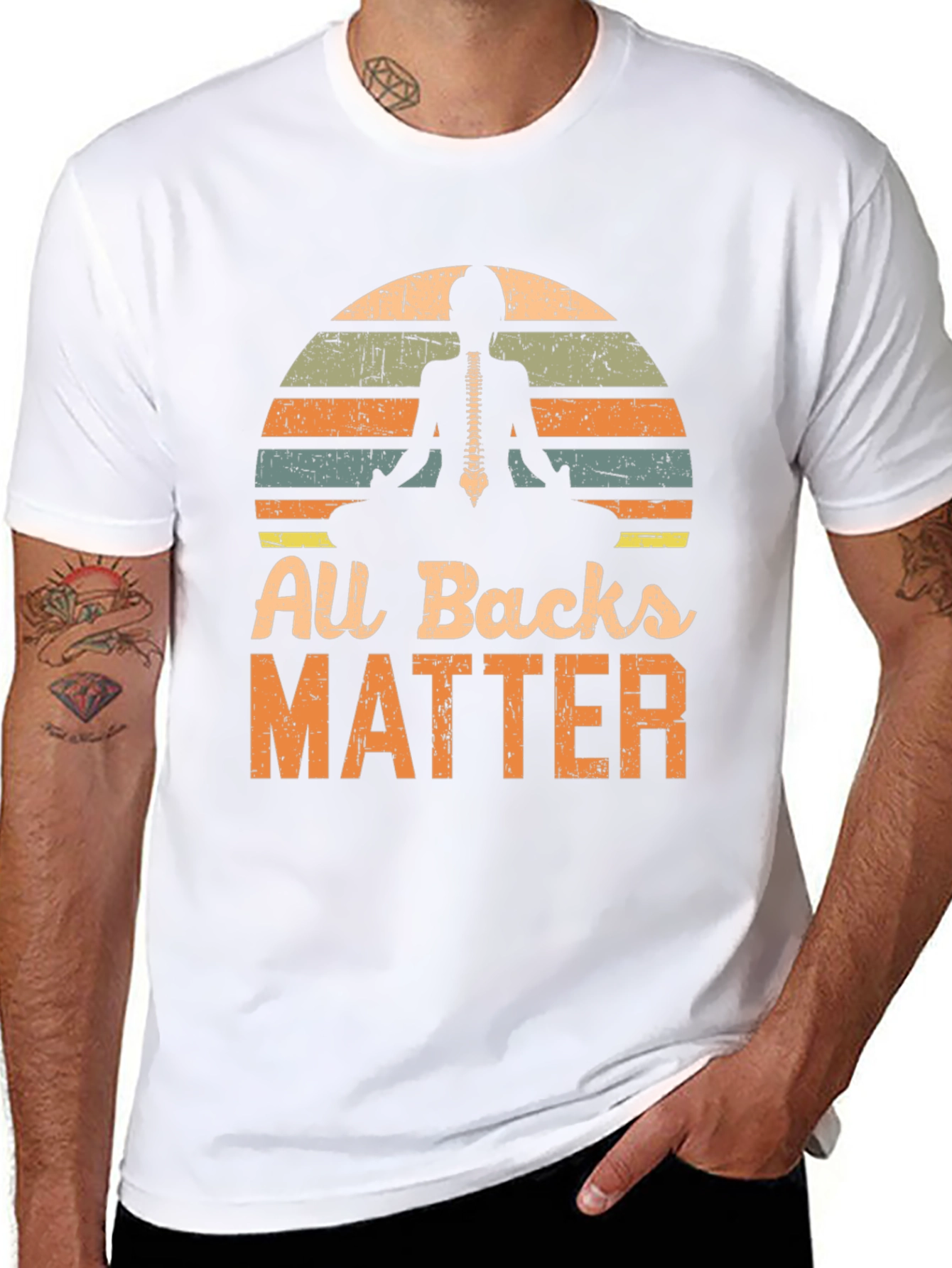 All Backs Matter Yoga Skeleton T-Shirt