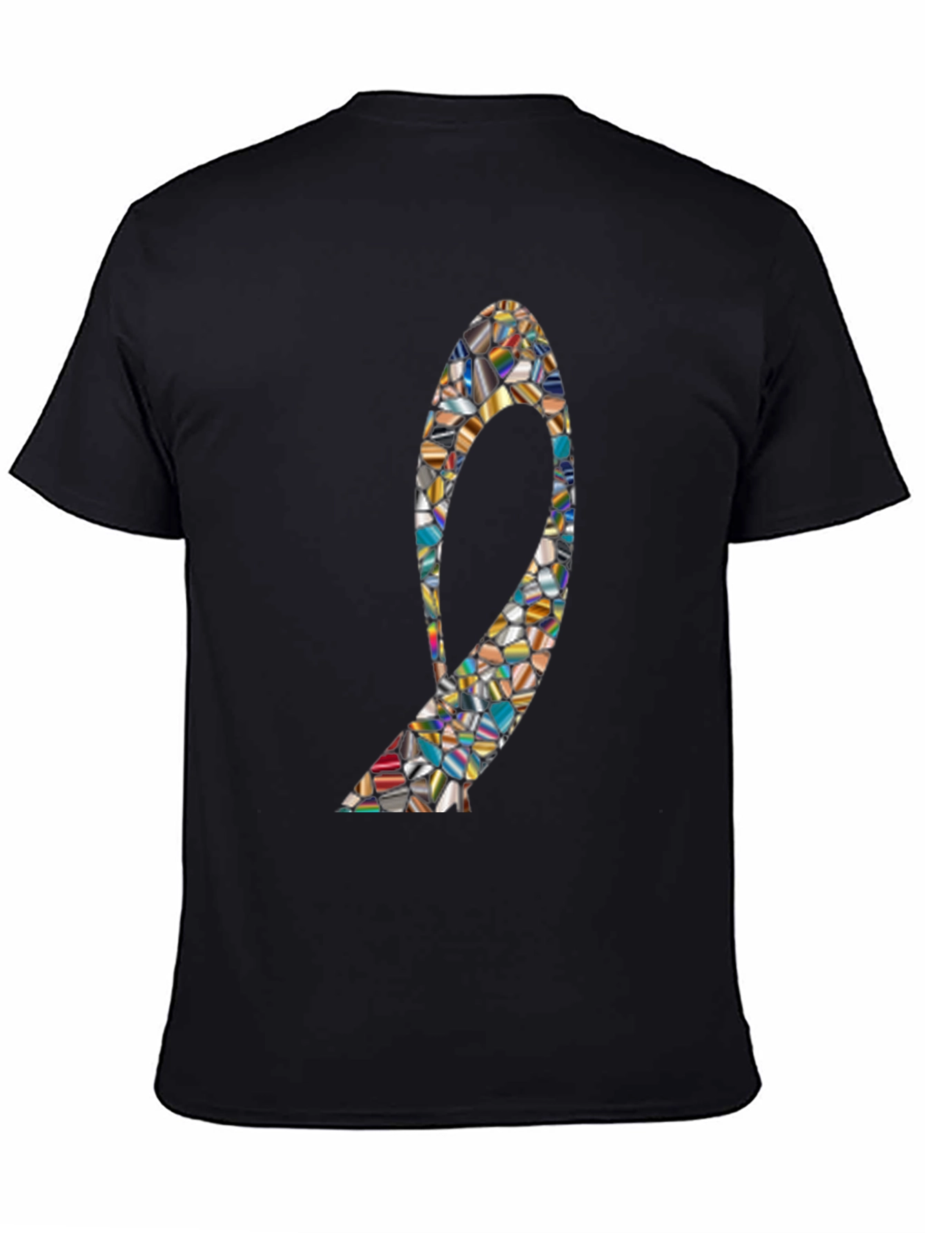Abstract Mosaic High Heel T-Shirt