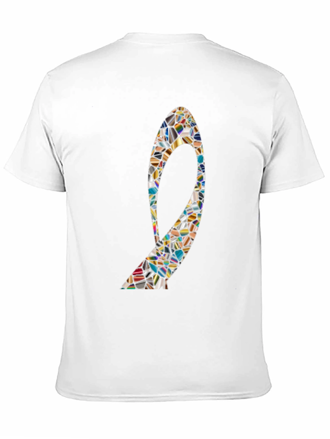 Abstract Mosaic High Heel T-Shirt
