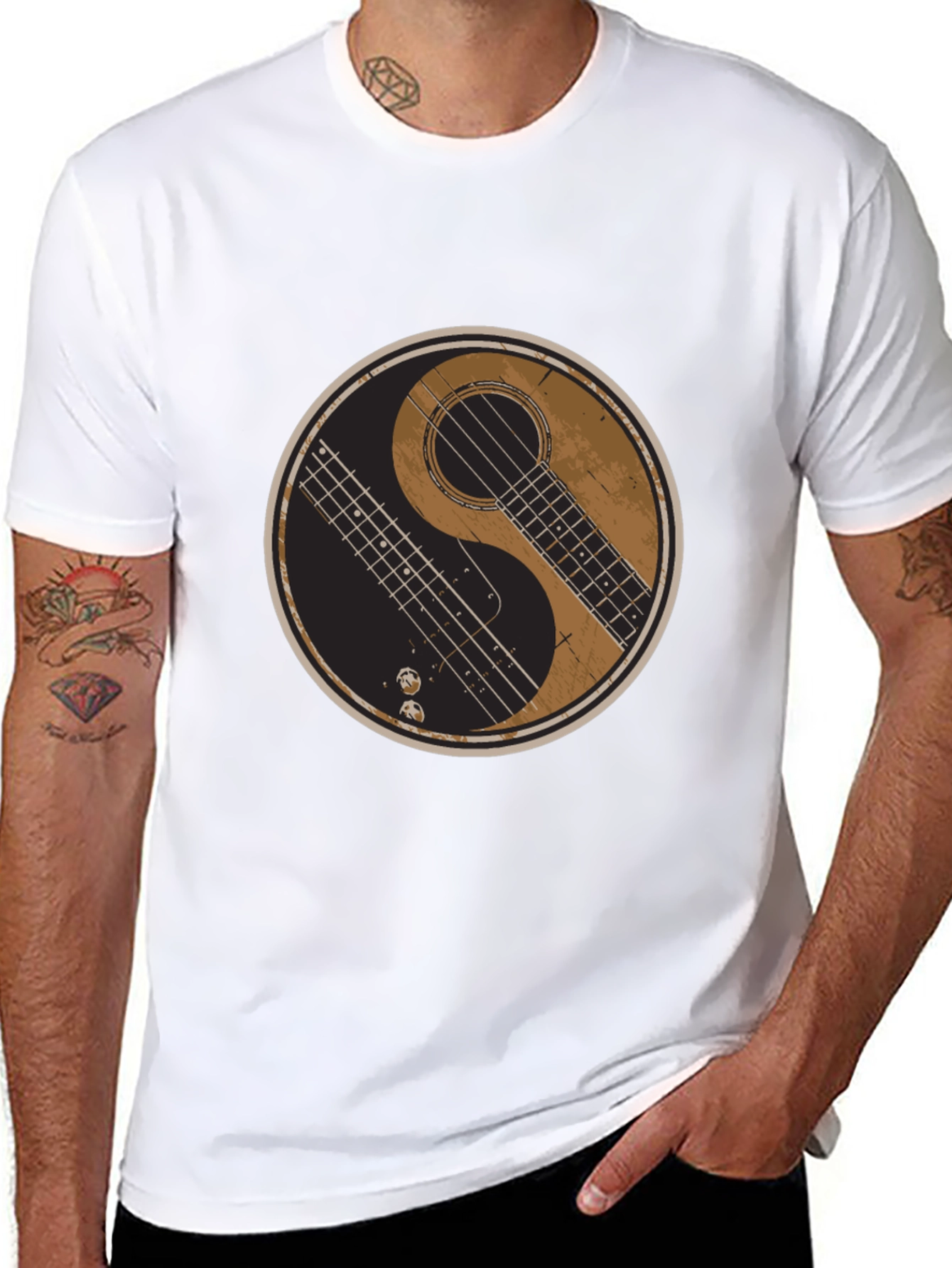 Yin Yang Guitar T-Shirt