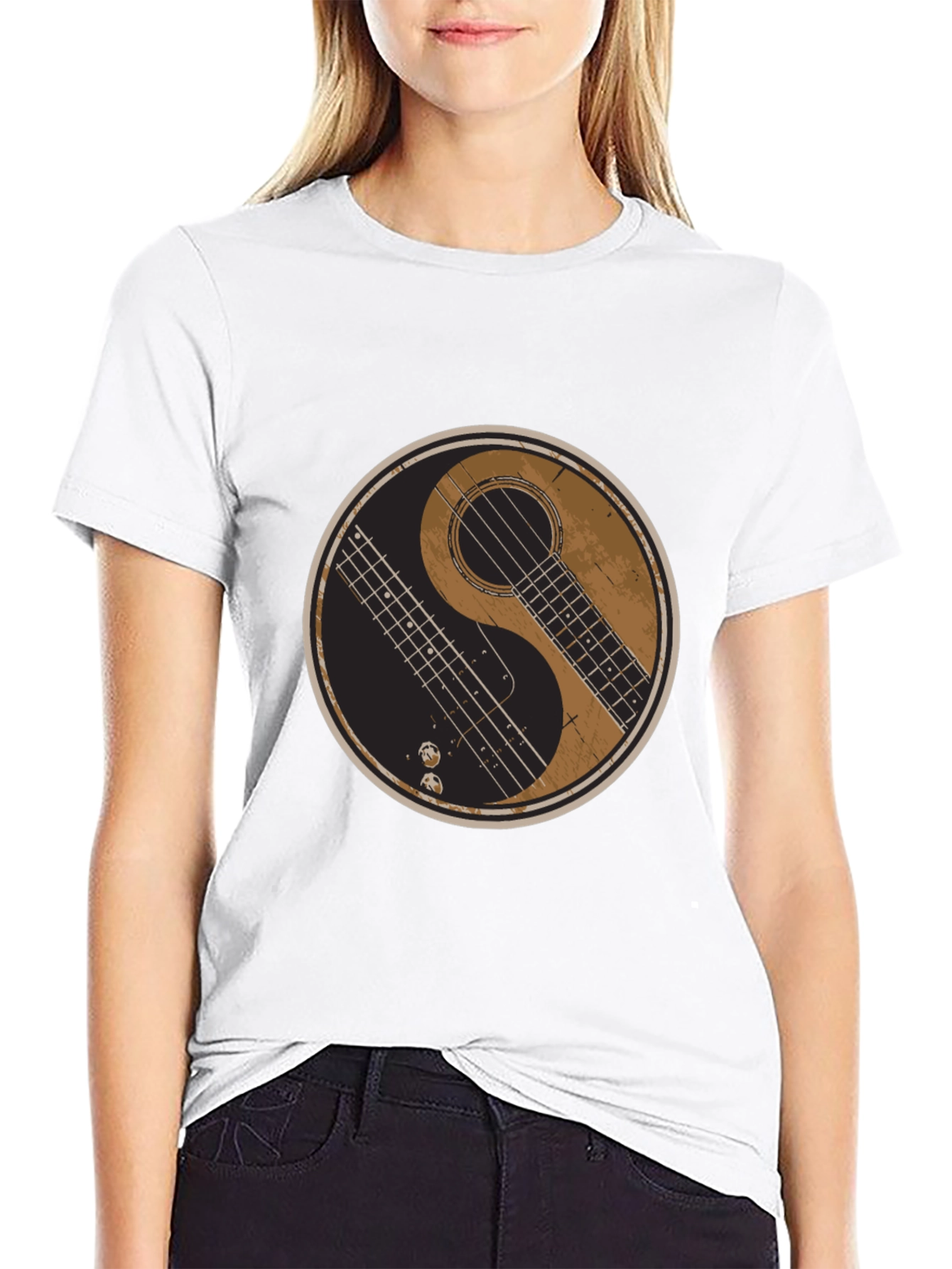 Yin Yang Guitar T-Shirt
