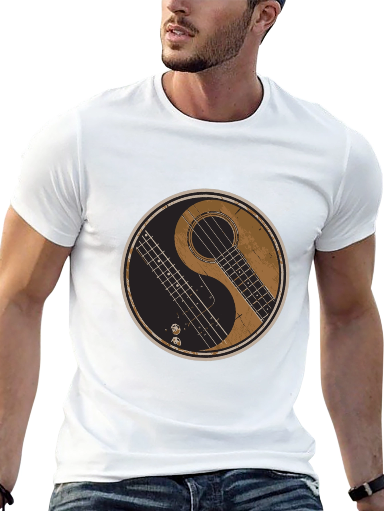 Yin Yang Guitar T-Shirt