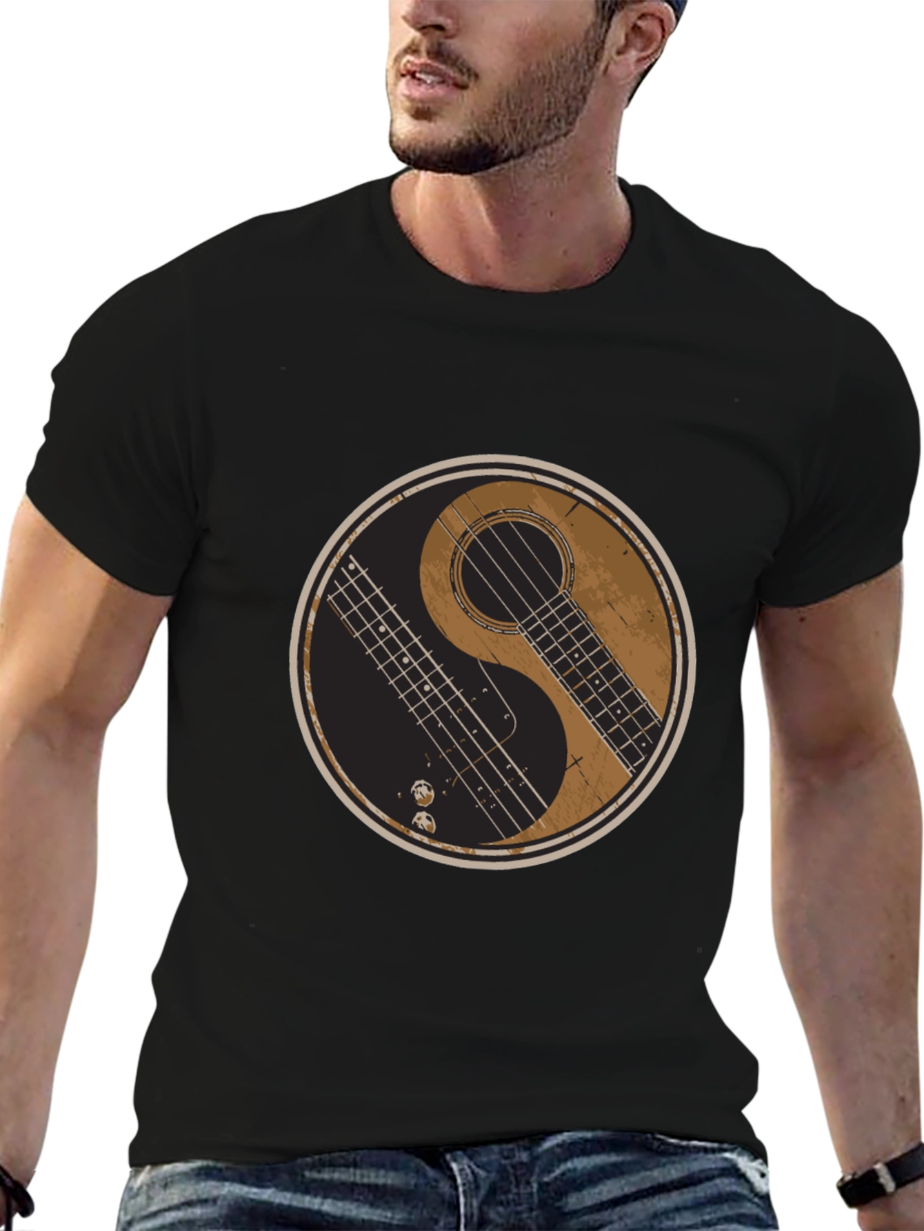 Yin Yang Guitar T-Shirt