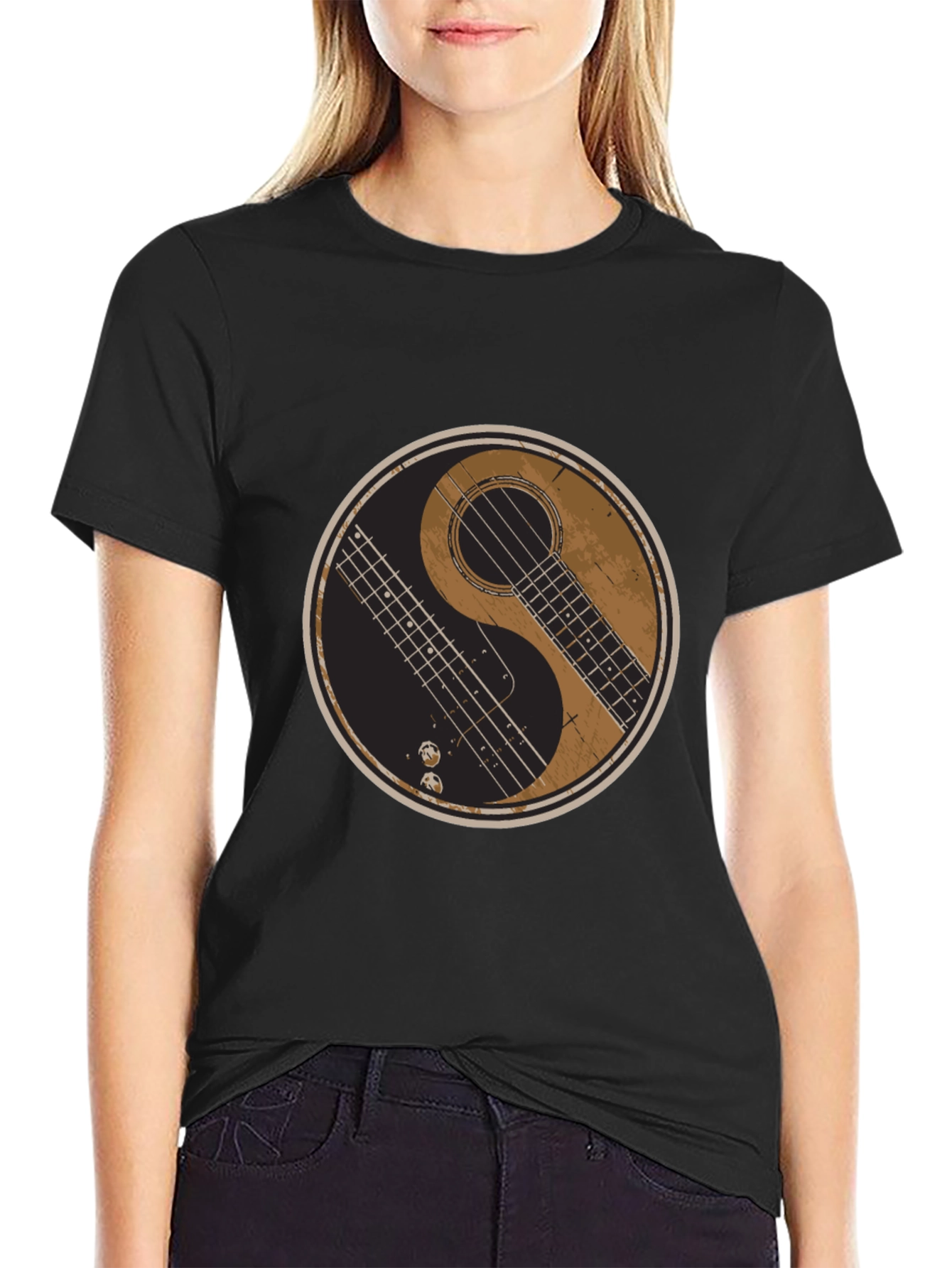 Yin Yang Guitar T-Shirt