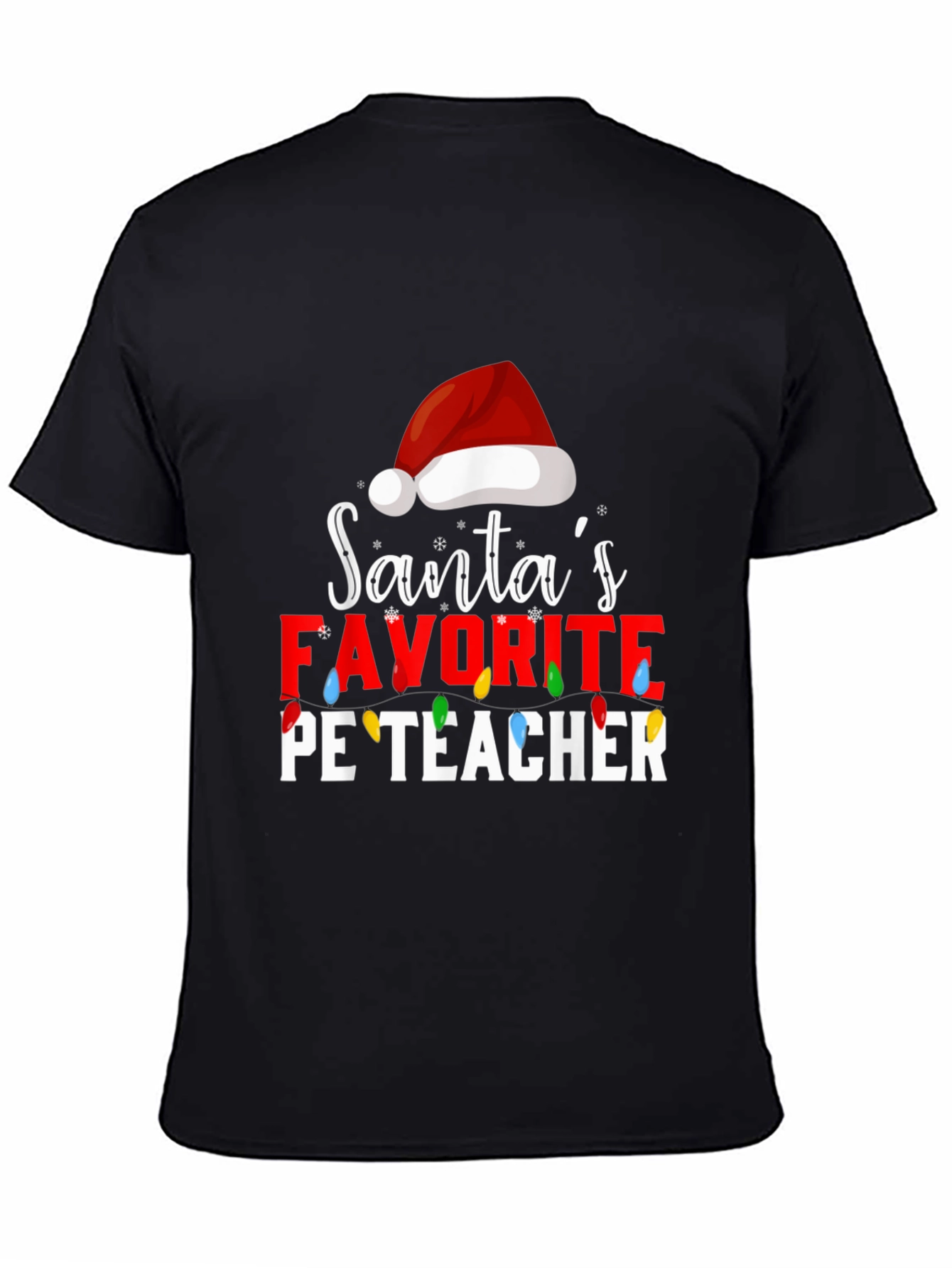 Santas Favorite PE Teacher Holiday T-Shirt