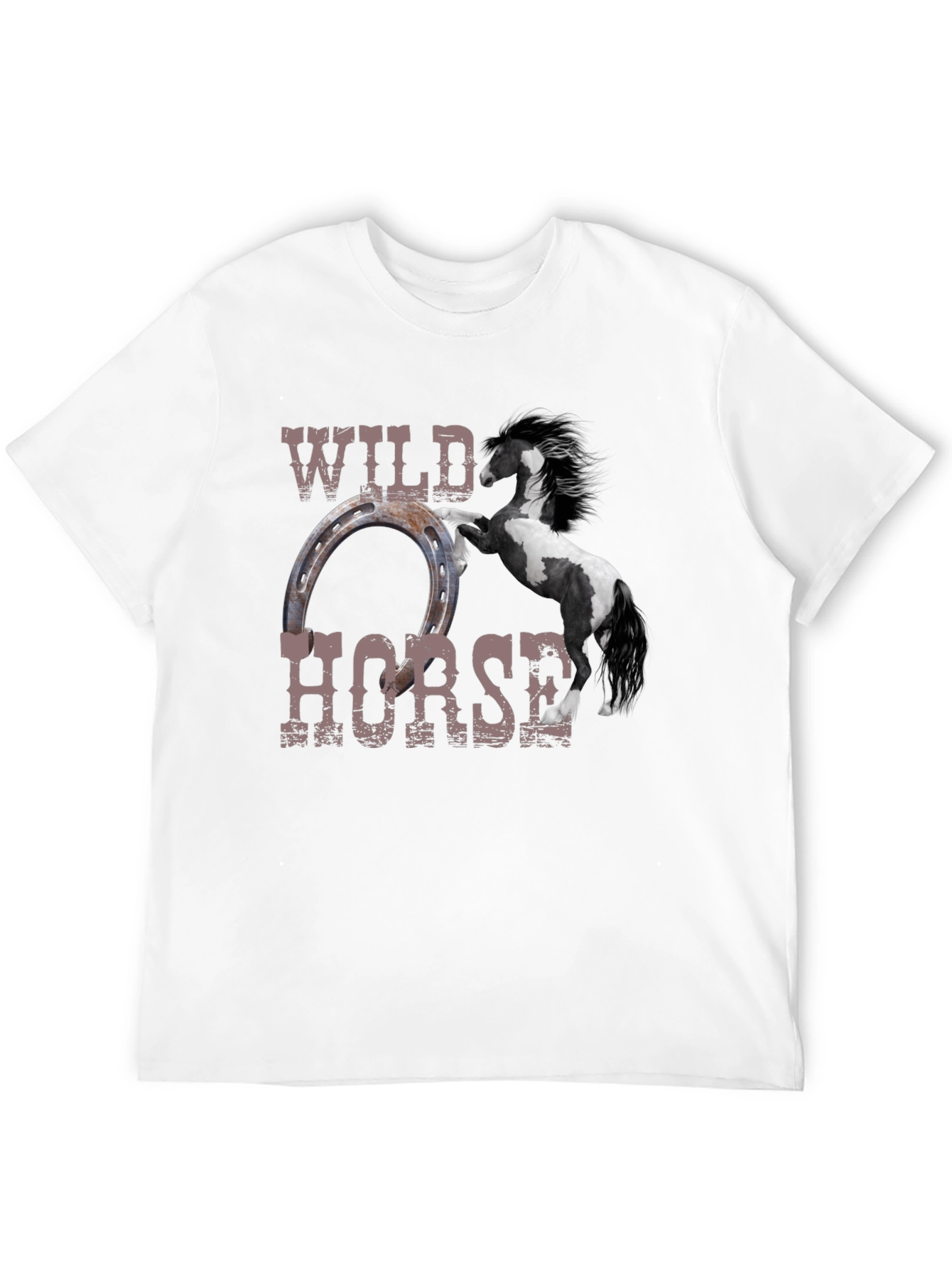 Wild Horse Graphic Tee - Black Unisex T-Shirt