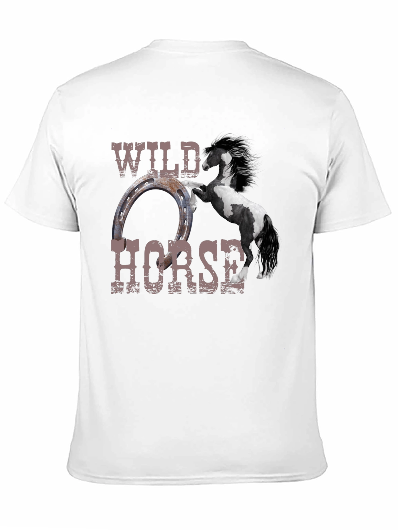 Wild Horse Graphic Tee - Black Unisex T-Shirt