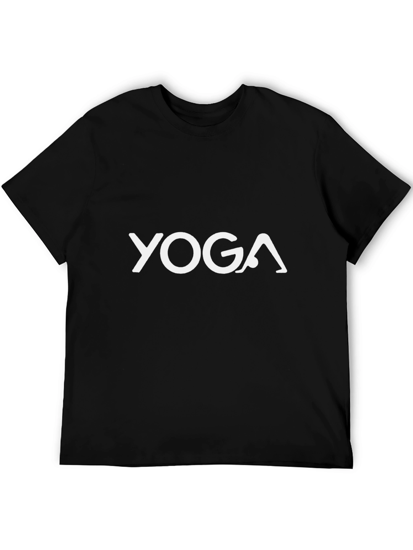 Yoga Pose T-Shirt - Black Cotton Blend