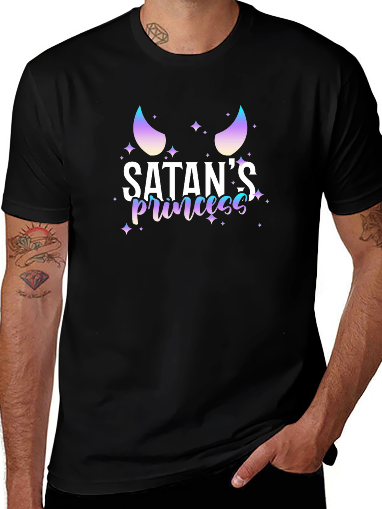 Satans Princess T-Shirt - Black Graphic Tee