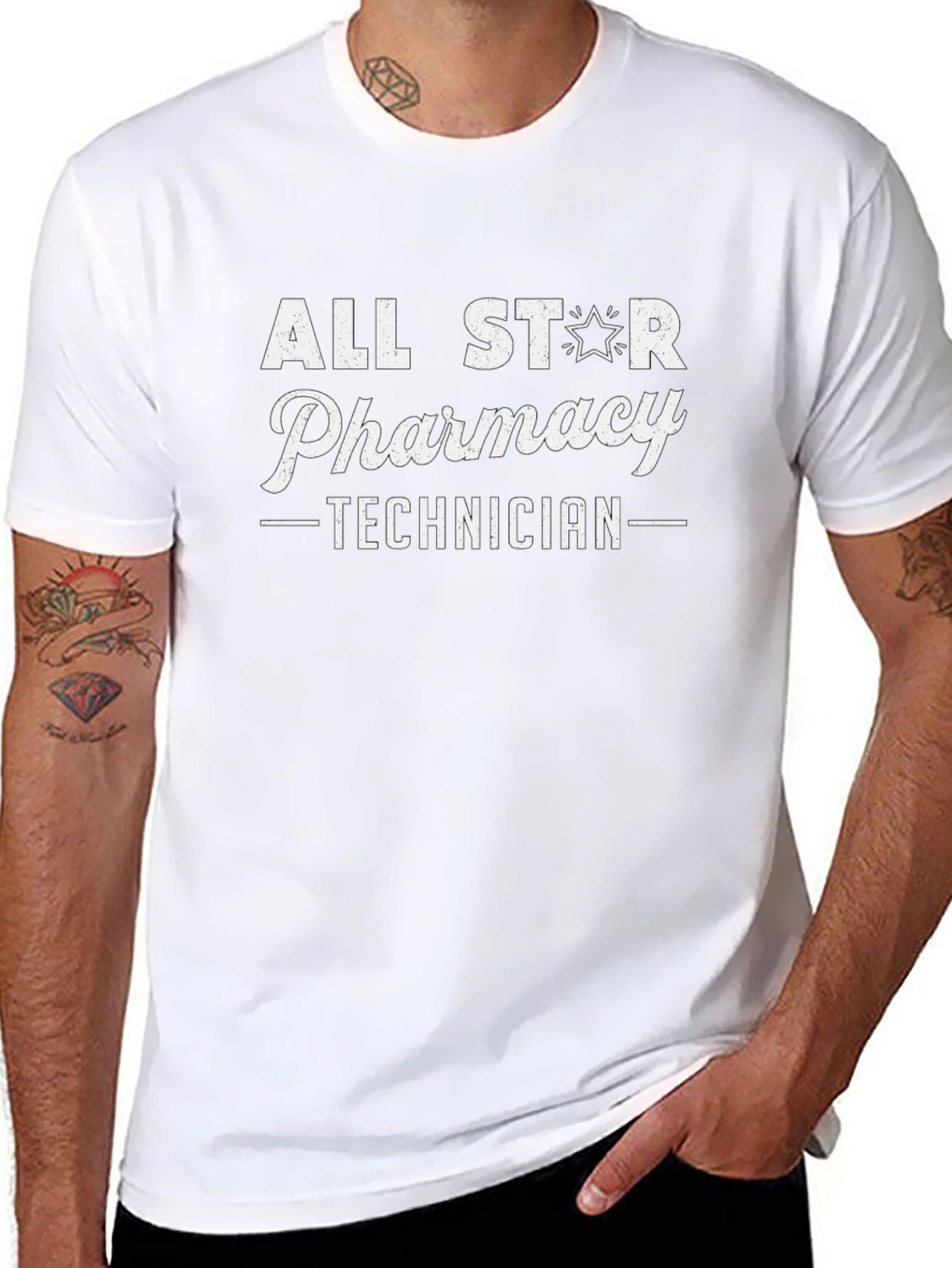 All Star Pharmacy Technician Black T-Shirt
