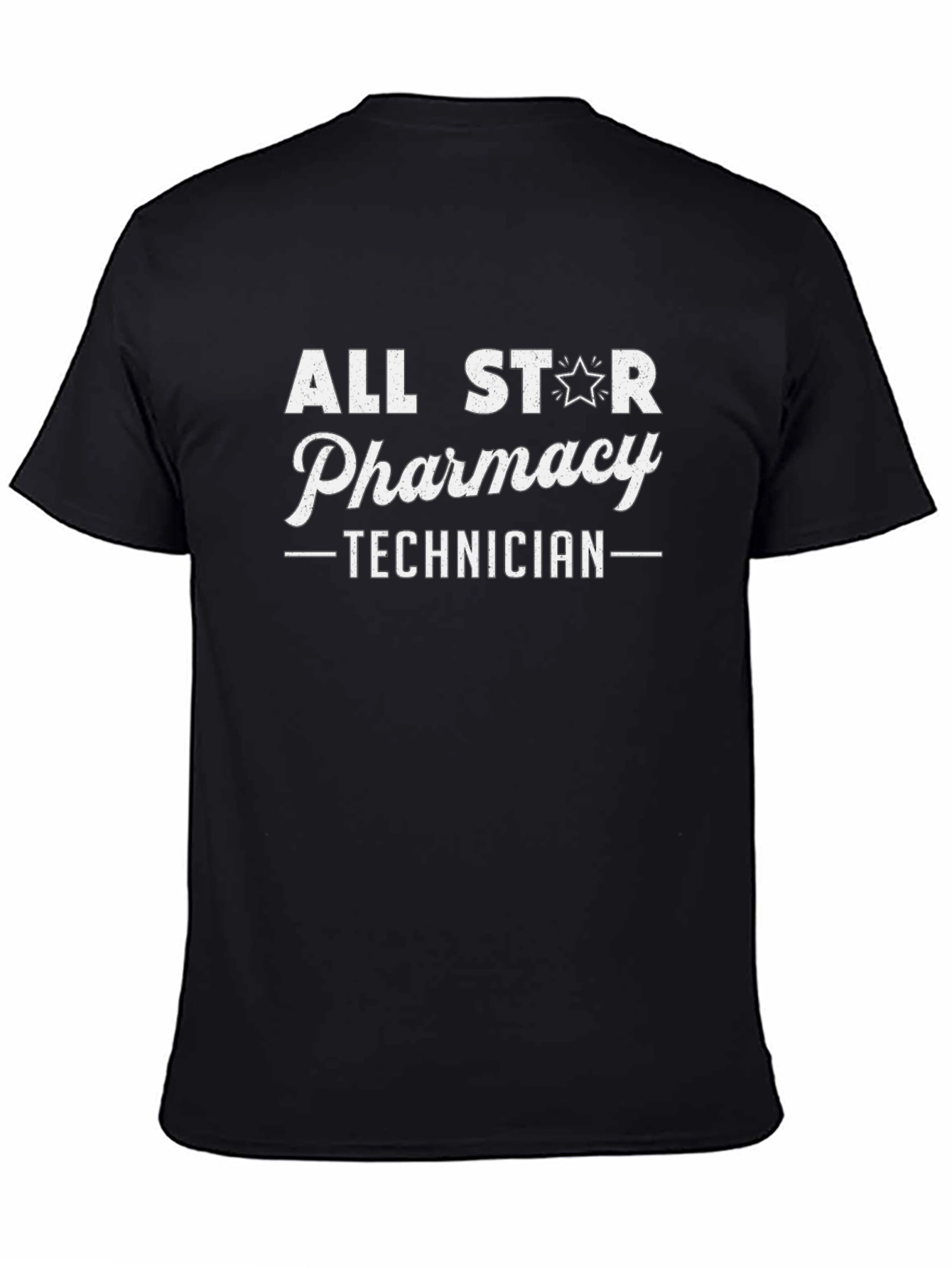 All Star Pharmacy Technician Black T-Shirt