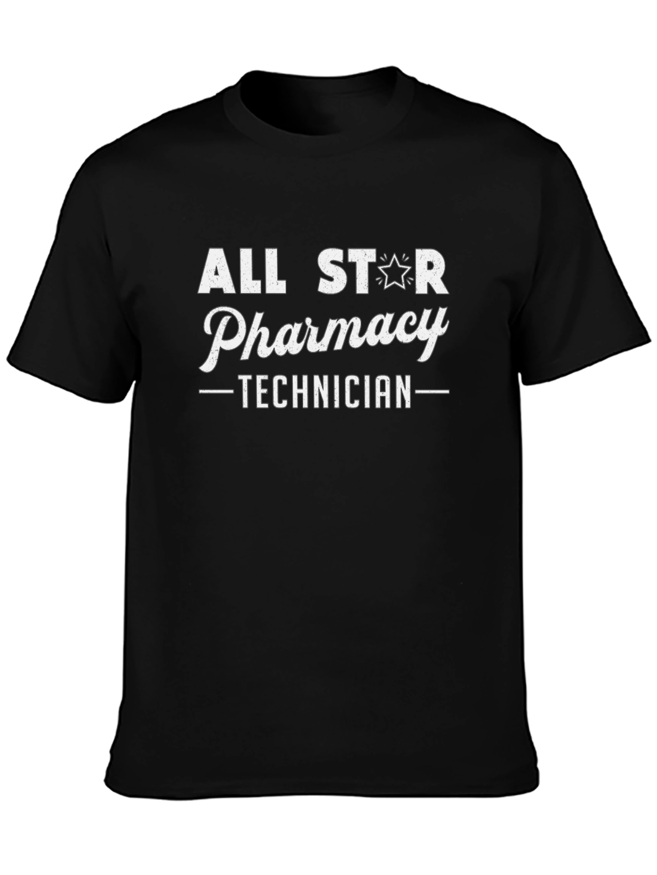 All Star Pharmacy Technician Black T-Shirt