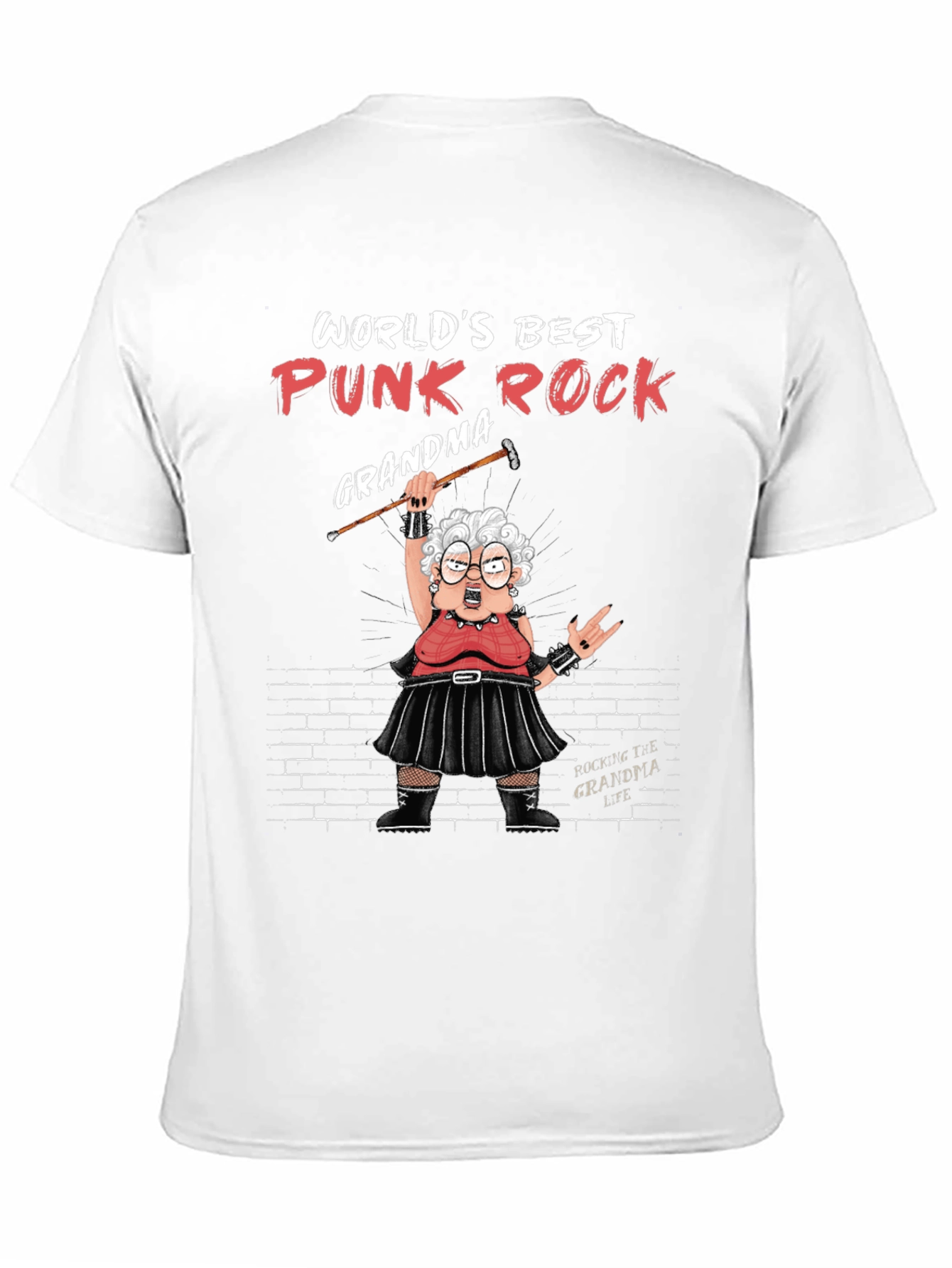 Worlds Best Punk Rock Grandma T-Shirt
