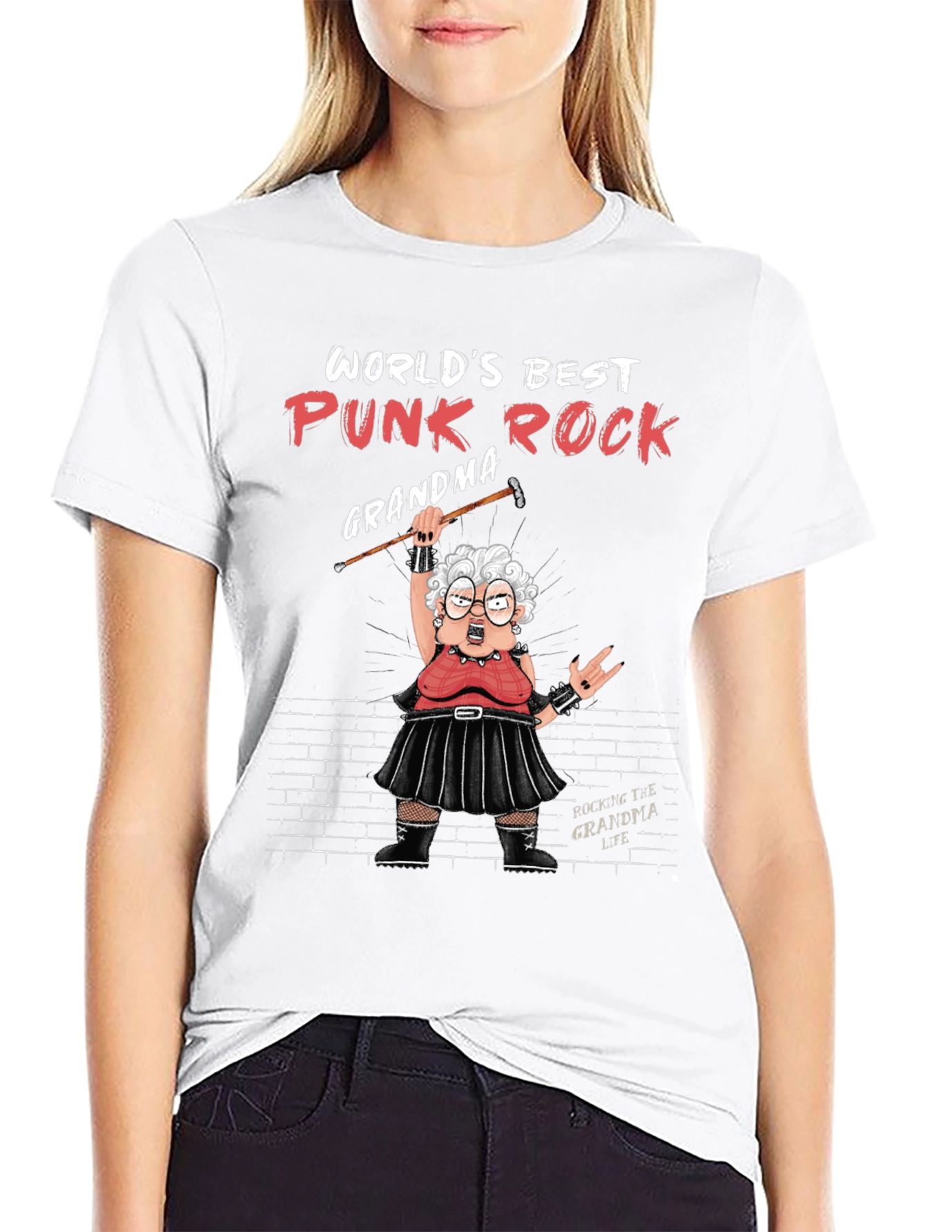 Worlds Best Punk Rock Grandma T-Shirt