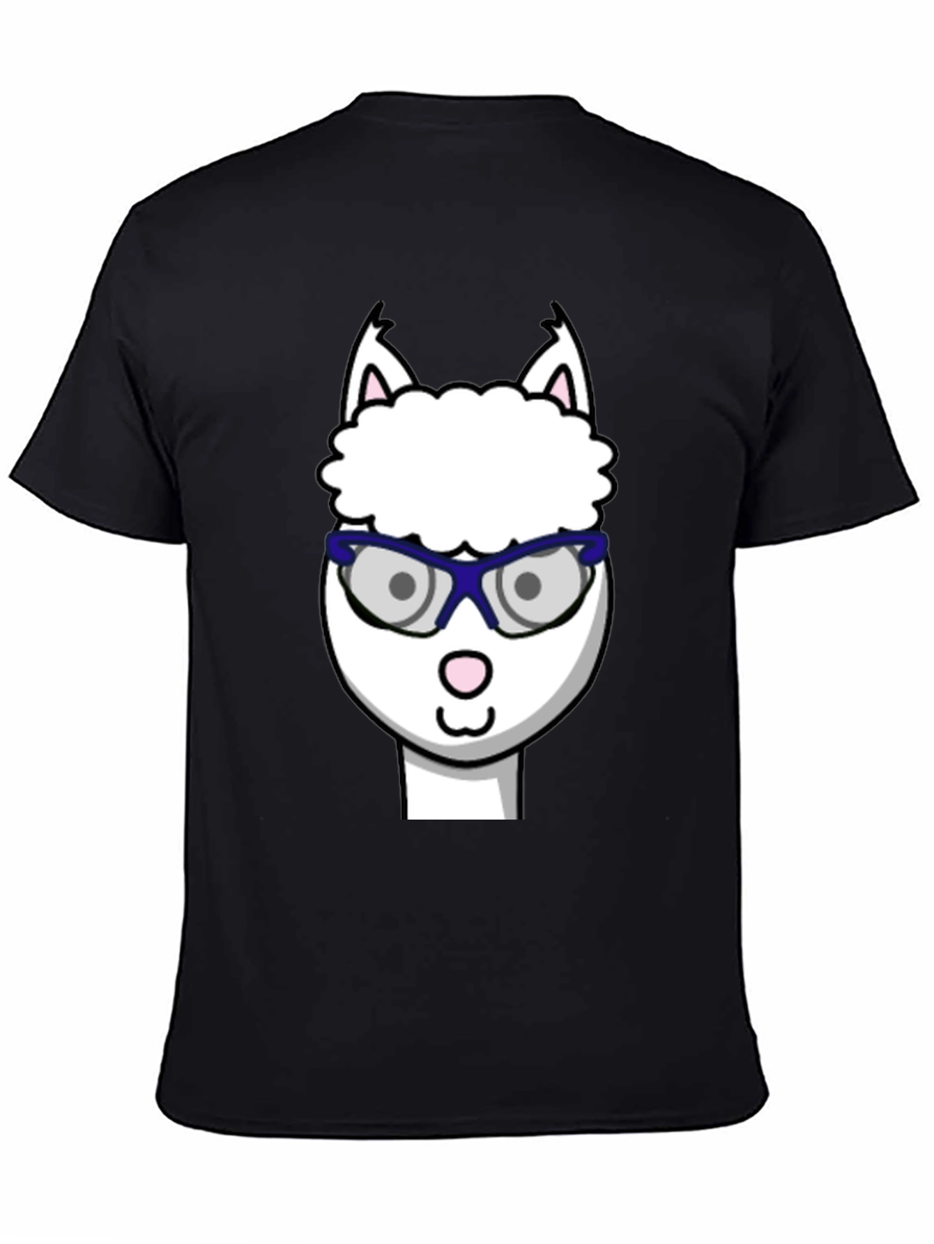 Alpaca with Glasses Graphic Tee - Funny Animal T-Shirt