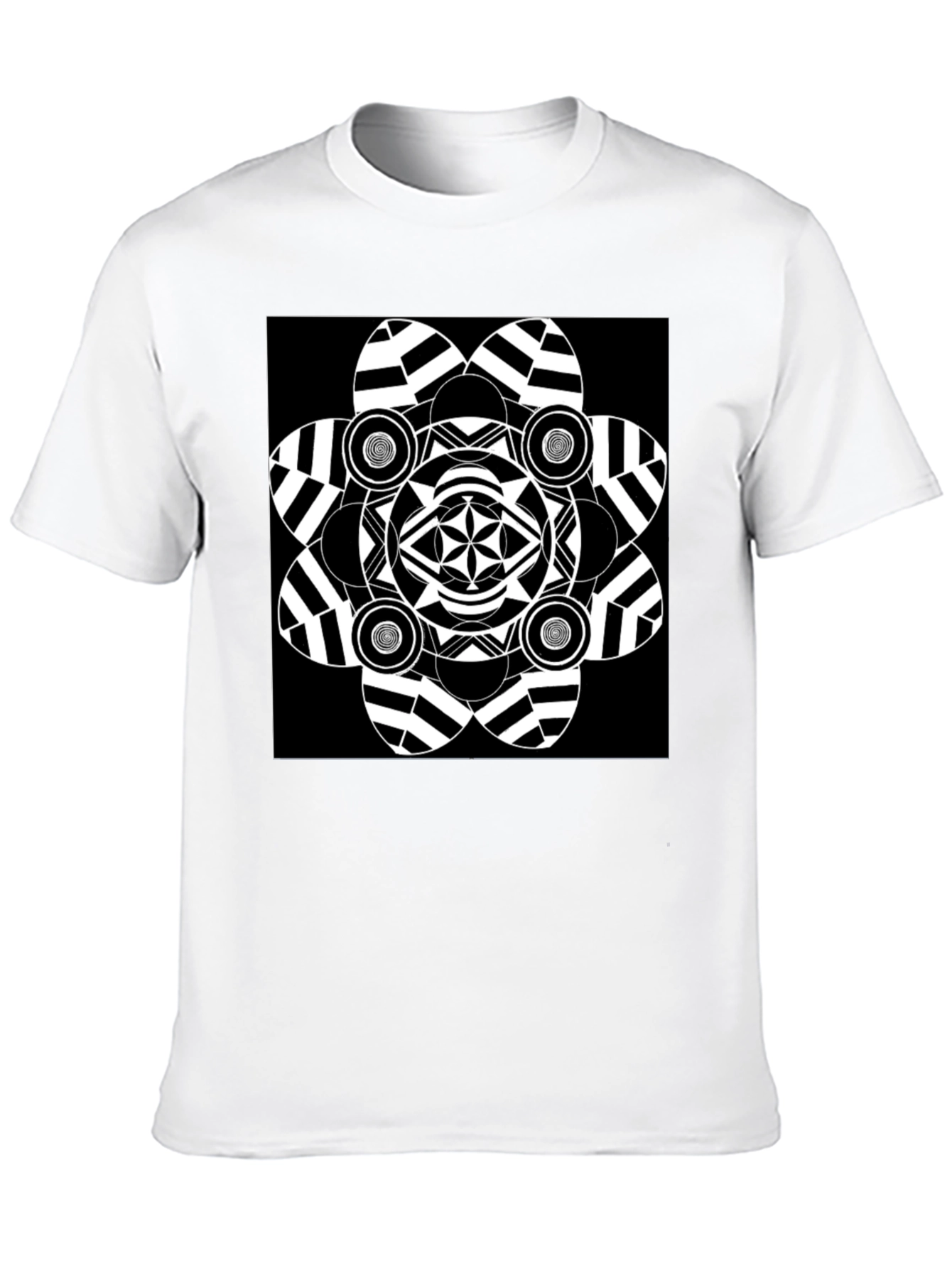 Abstract Graphic Black T-Shirt