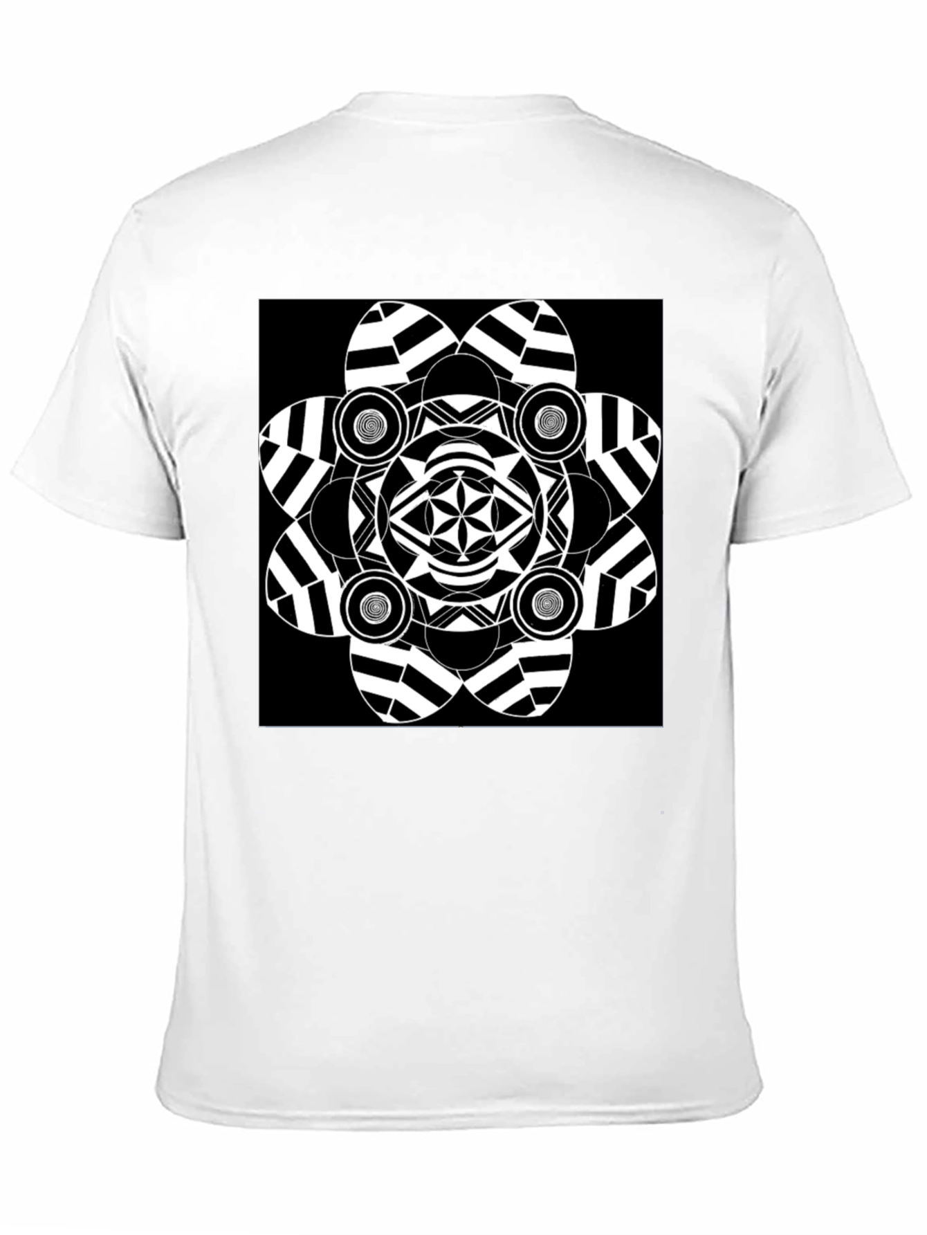 Abstract Graphic Black T-Shirt