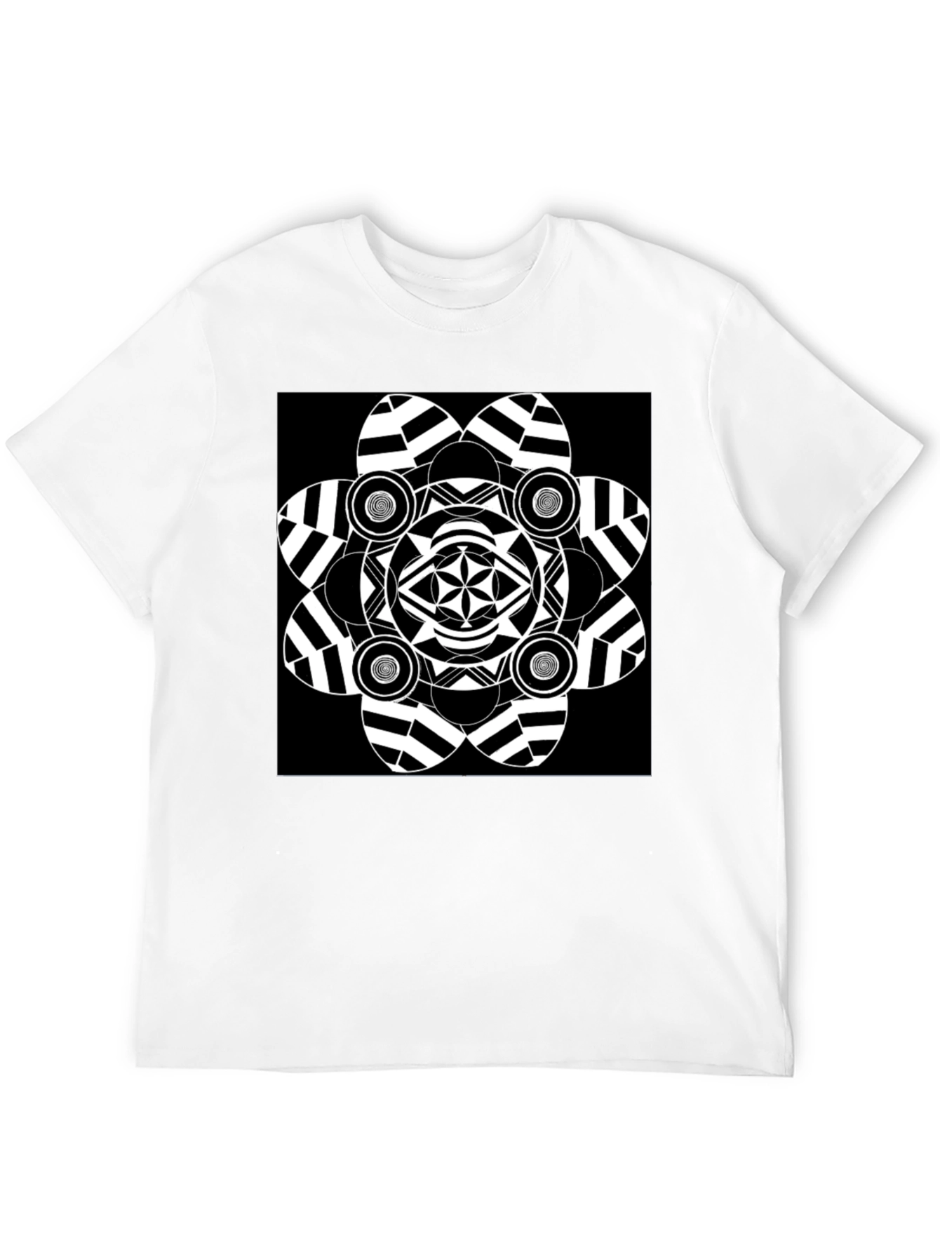 Abstract Graphic Black T-Shirt