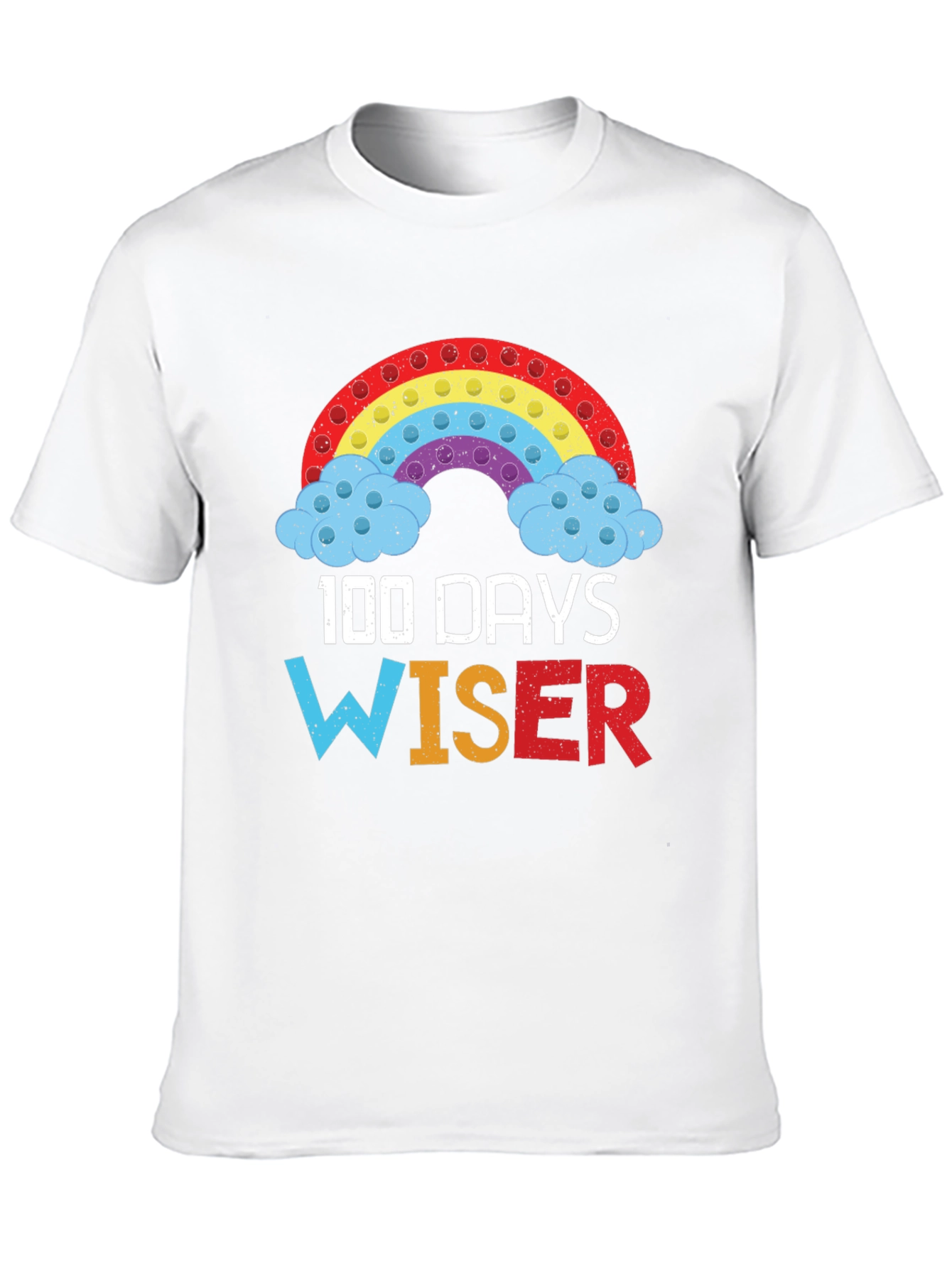 100 Days Wiser Rainbow T-Shirt