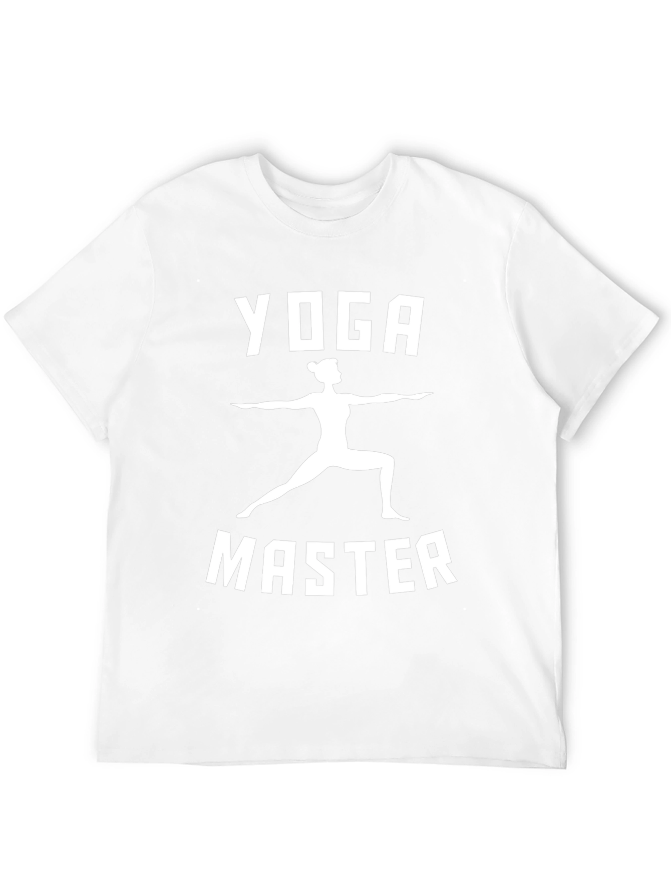 Yoga Master Graphic Tee - Black Cotton Shirt