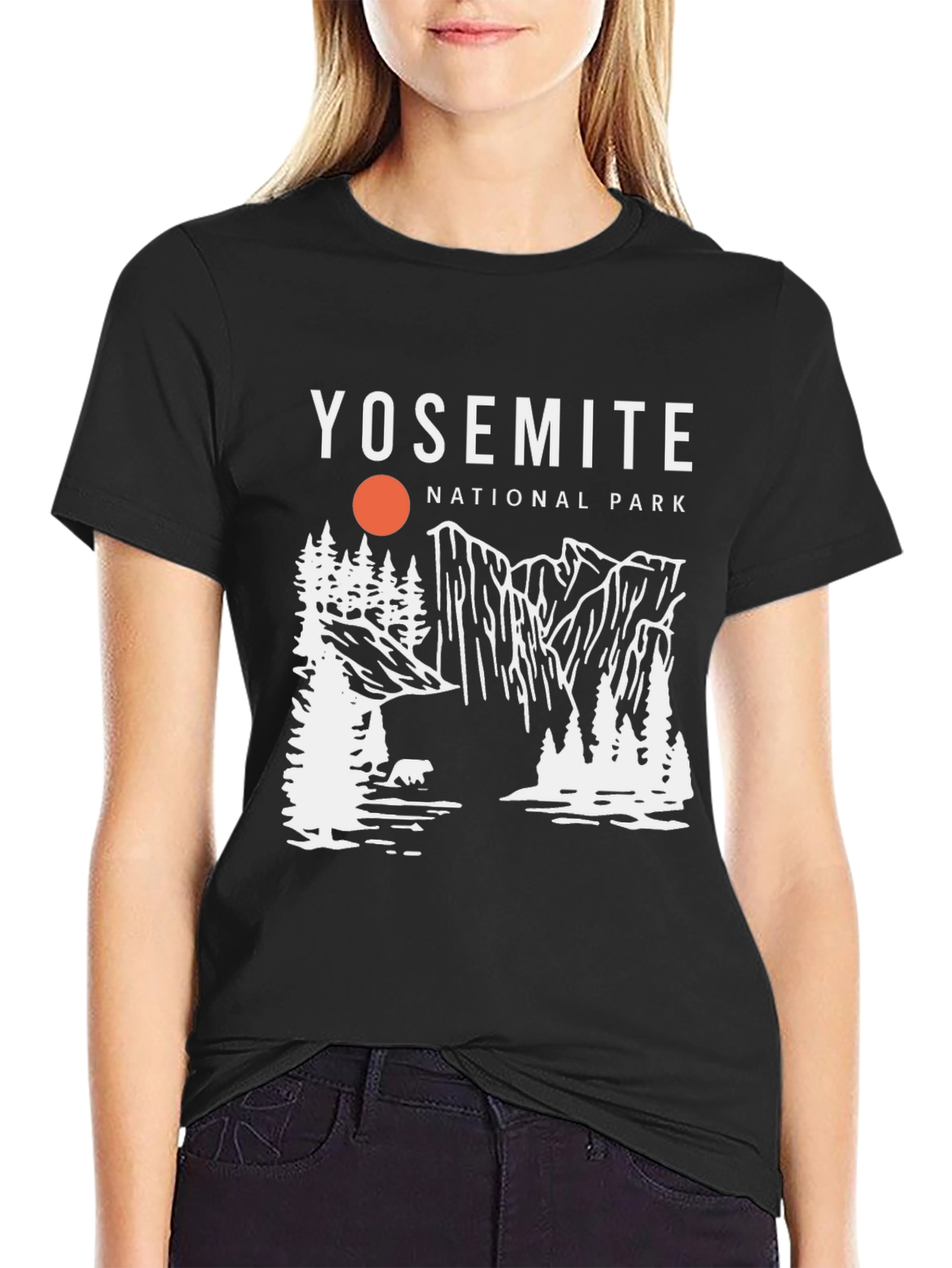 Yosemite National Park Graphic Tee - Black