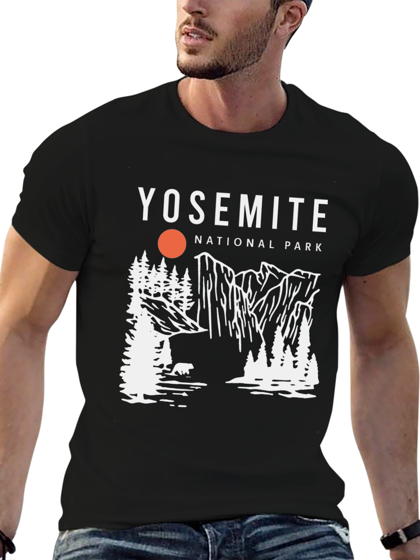 Yosemite National Park Graphic Tee - Black