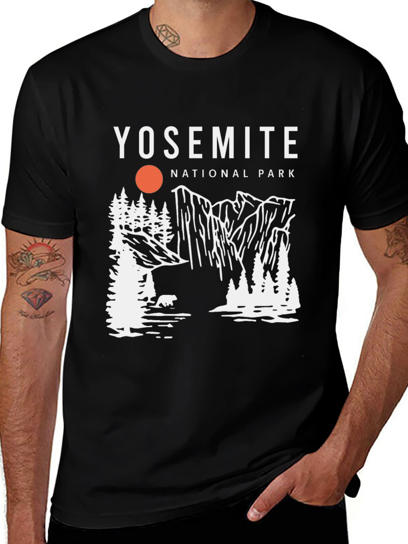 Yosemite National Park Graphic Tee - Black
