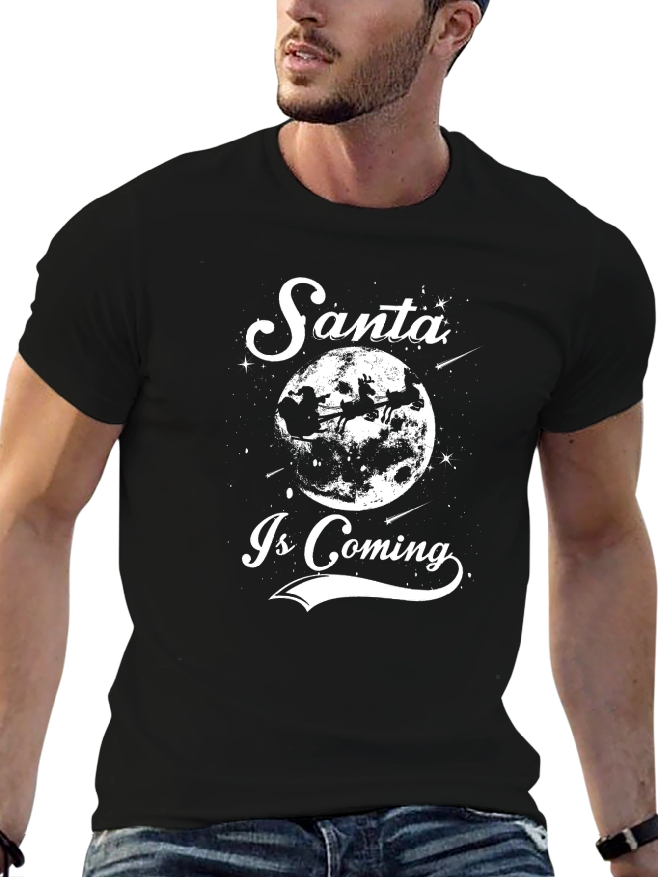 Santa Is Coming Christmas T-Shirt