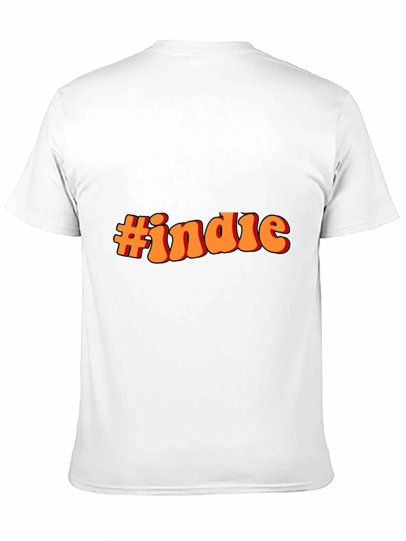 #indie Black T-Shirt - Retro Style